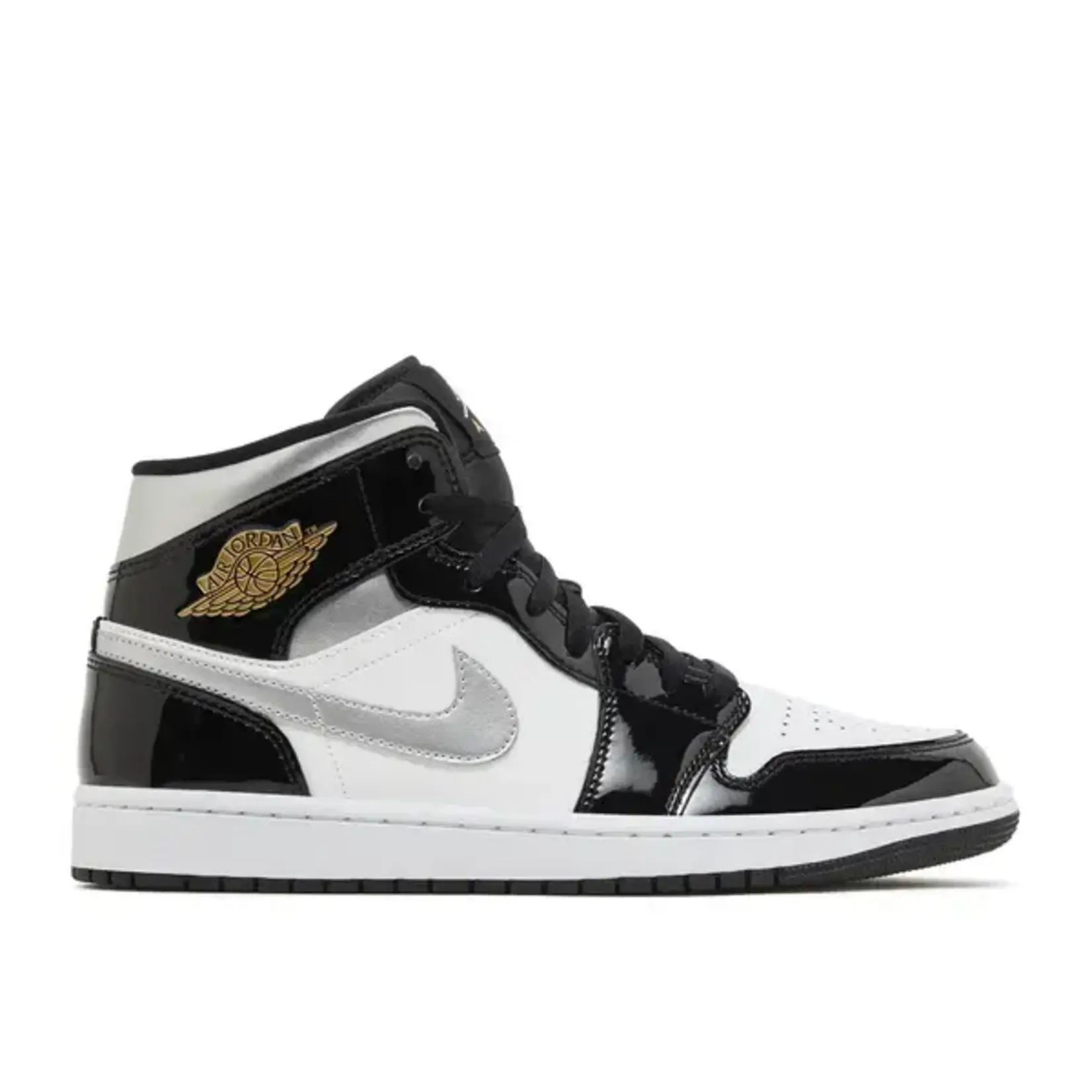 Jordan Jordan 1 Mid Metallic Gold Black White Size 10, DS BRAND NEW*