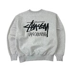 Stussy Stussy Vancouver Crewneck Ash Heather Size XLarge, DS BRAND NEW