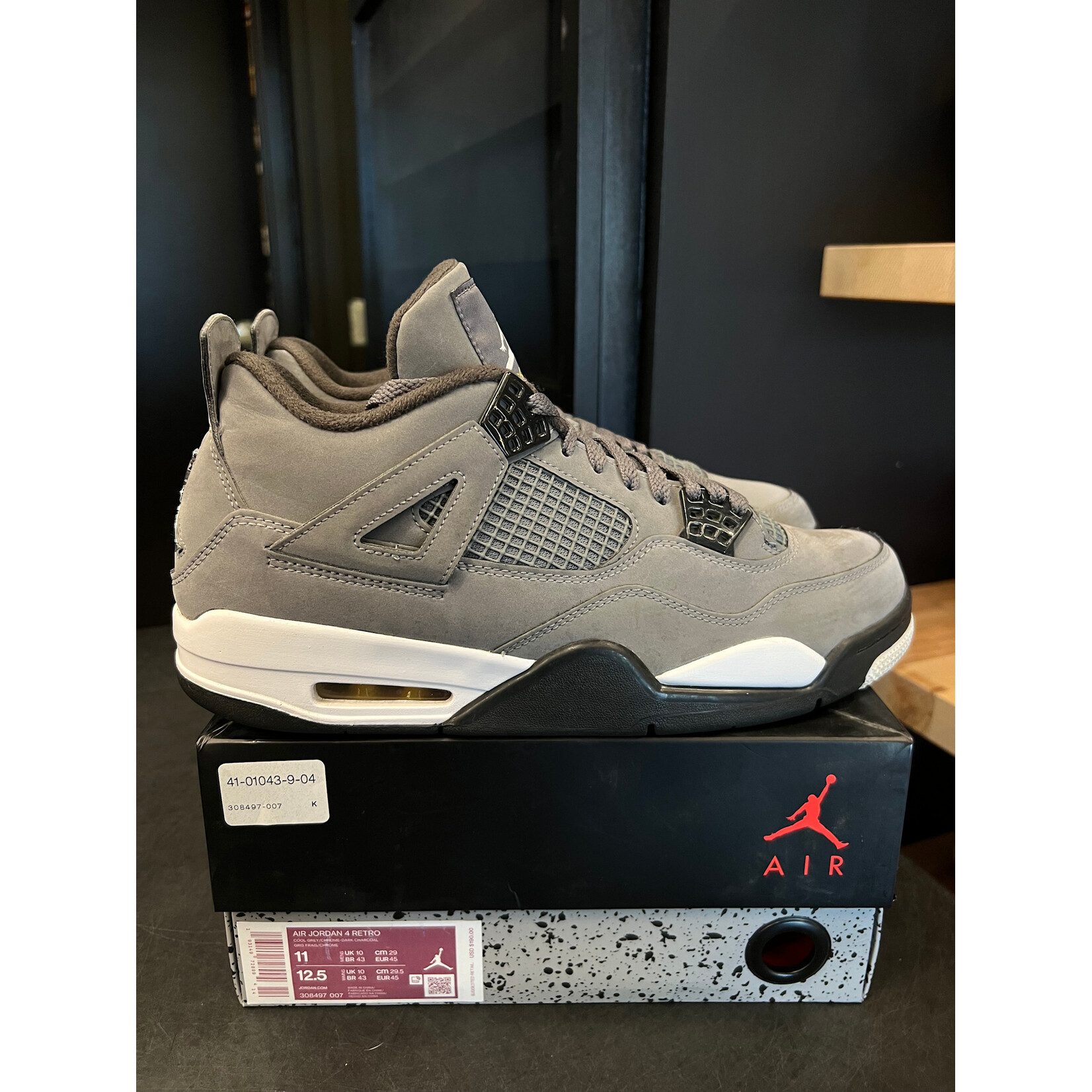 Jordan Jordan 4 Retro Cool Grey (2019) Size 11, PREOWNED*