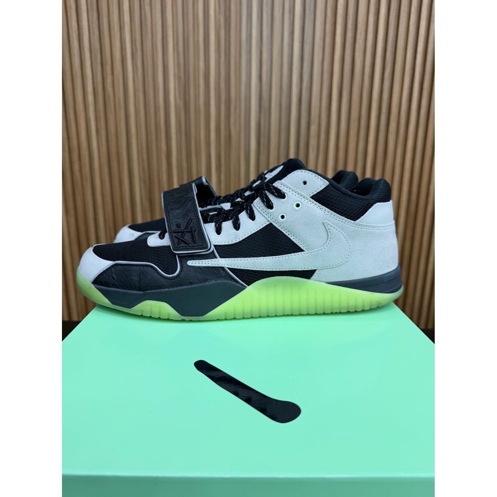 Jordan Jordan Jumpman Jack TR Travis Scott x Chase B Black Night Silver Size 13, PREOWNED
