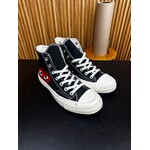 Converse Converse Chuck Taylor All Star 70 Hi Comme des Garcons PLAY Black Size 4.5, PREOWNED NO BOX*