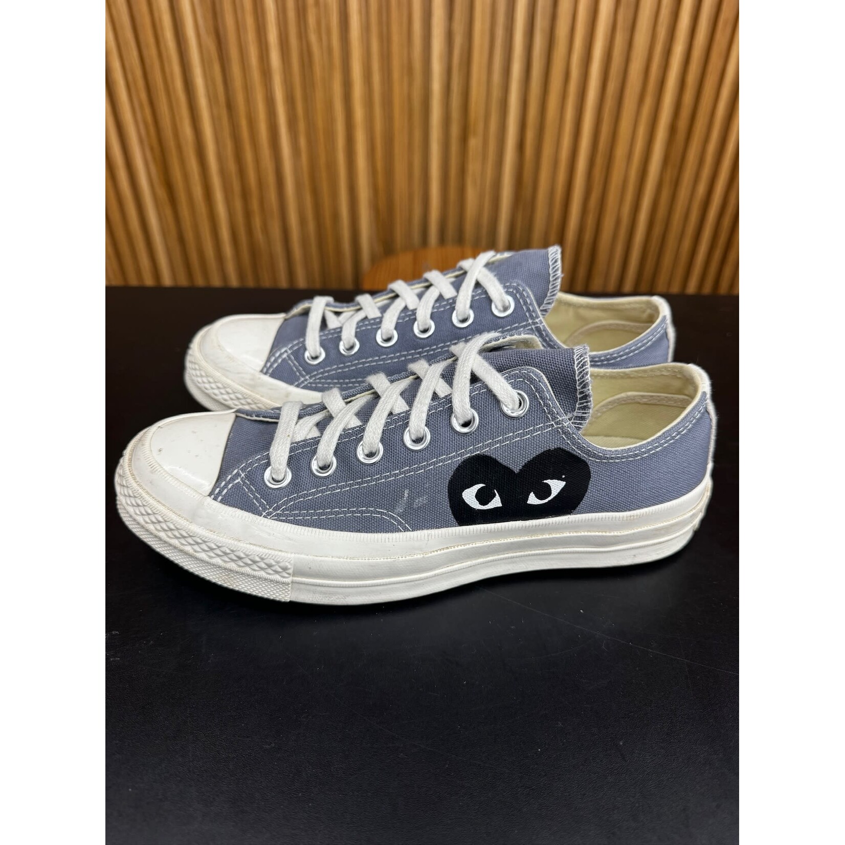 Converse Converse Chuck Taylor All Star 70 Ox Comme des Garcons PLAY Grey Size 5, PREOWNED NO BOX