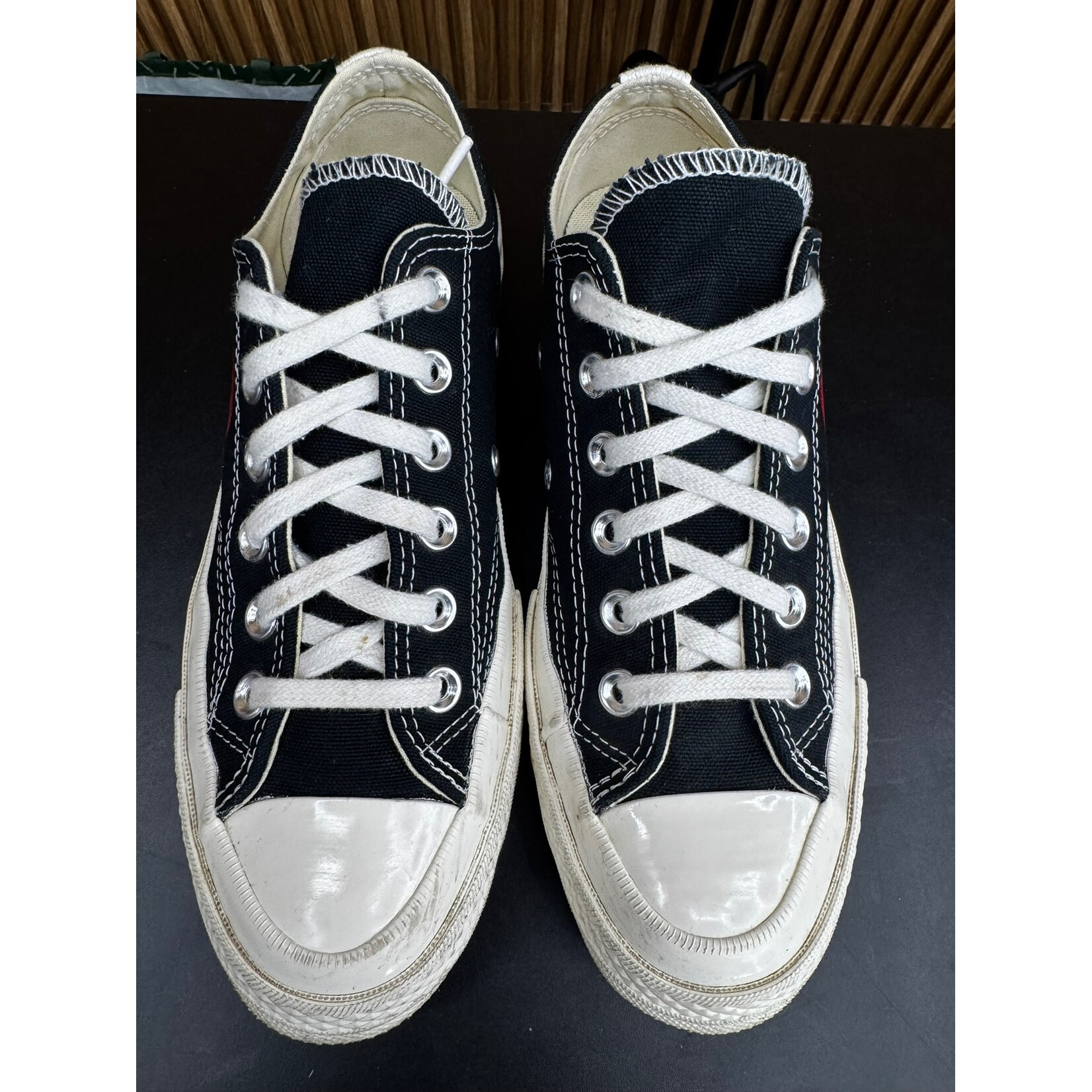 Converse Converse Chuck Taylor All Star 70 Ox Comme des Garcons PLAY Black Size 5, PREOWNED NO BOX*