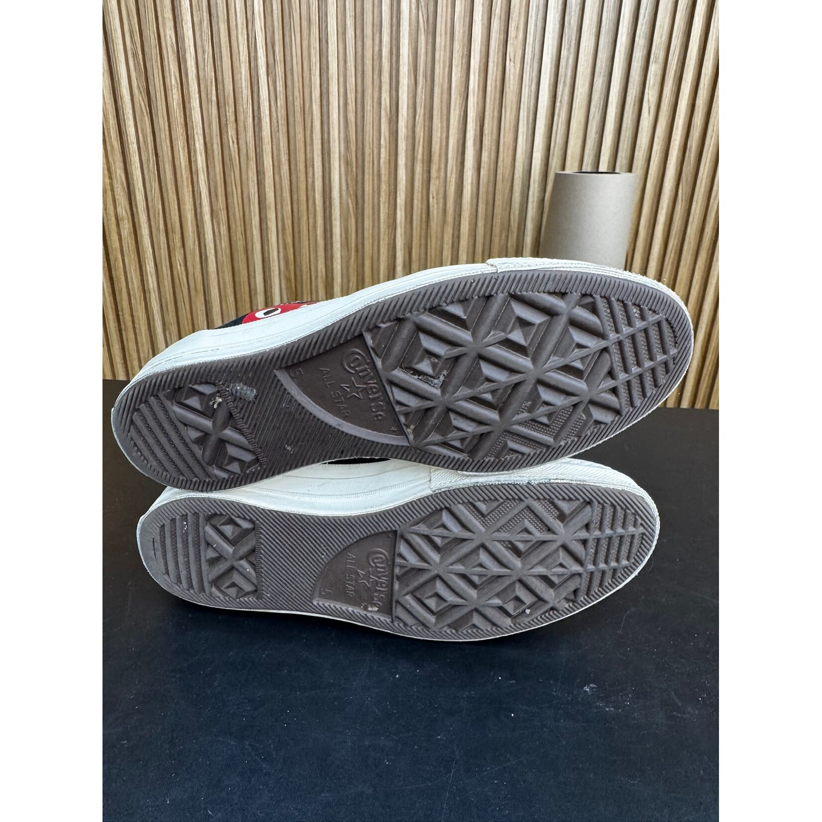 Converse Converse Chuck Taylor All Star 70 Ox Comme des Garcons PLAY Black Size 5, PREOWNED NO BOX*
