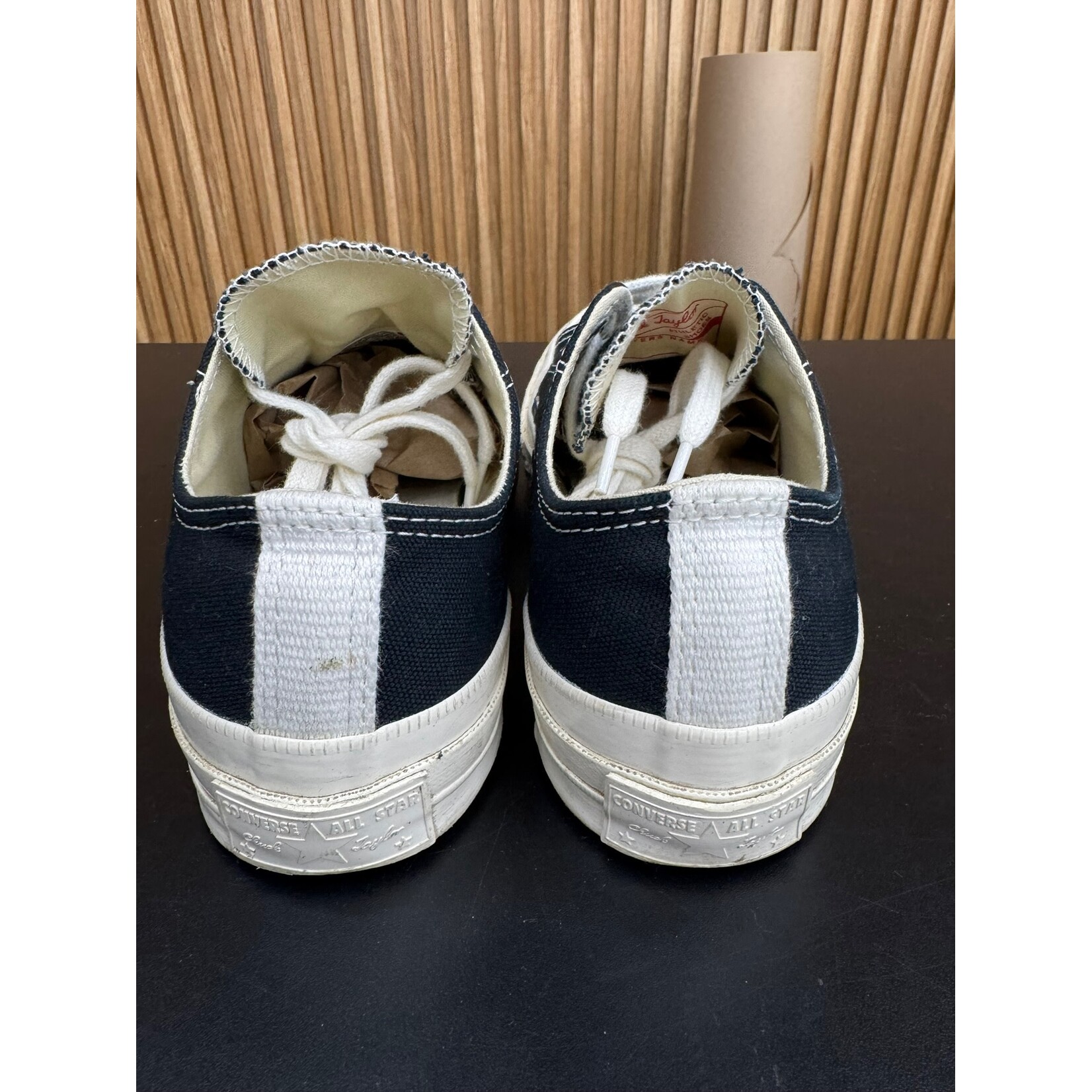 Converse Converse Chuck Taylor All Star 70 Ox Comme des Garcons PLAY Black Size 5, PREOWNED NO BOX*