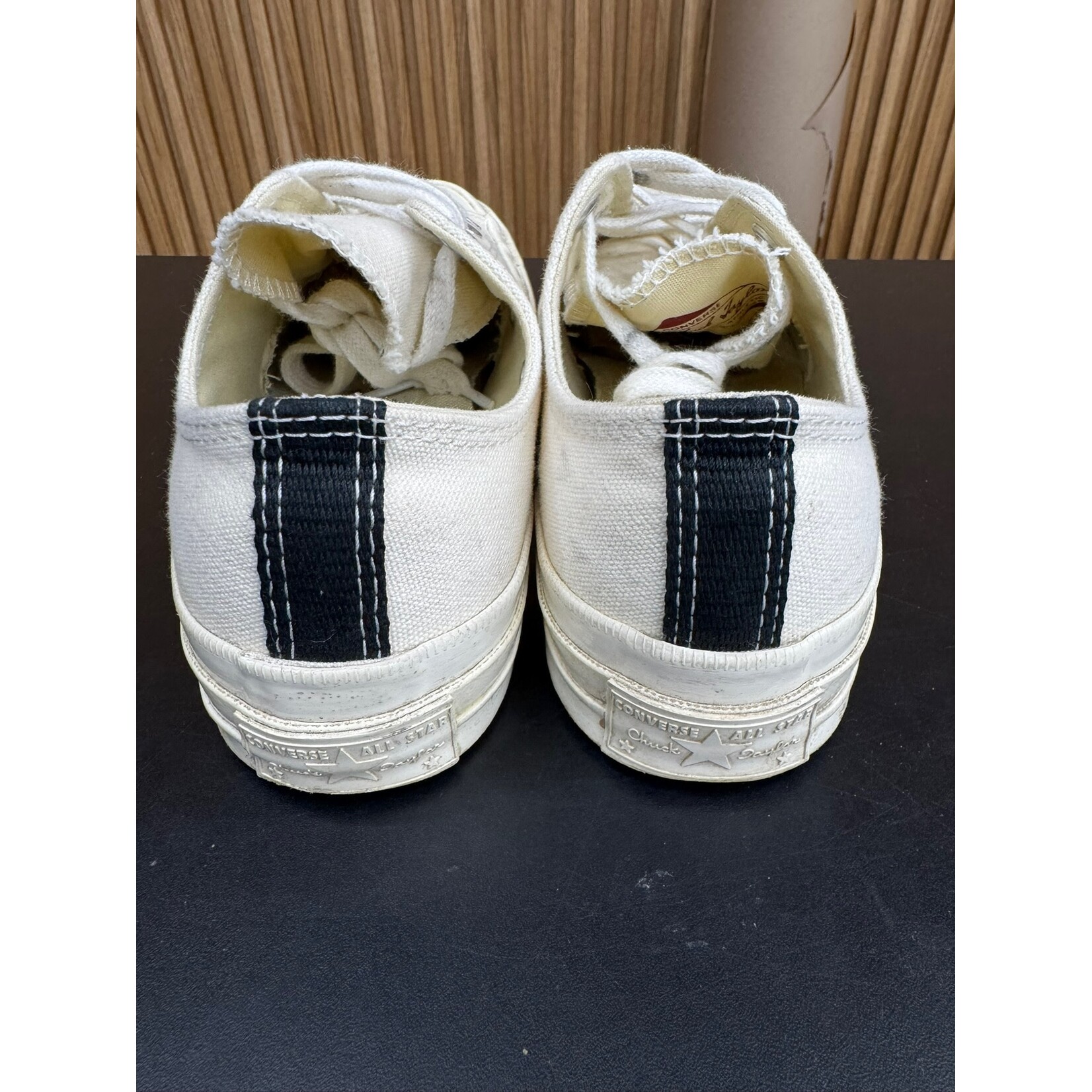 Converse Converse Chuck Taylor All Star 70 Ox Comme des Garcons PLAY White Size 5, PREOWNED NO BOX*