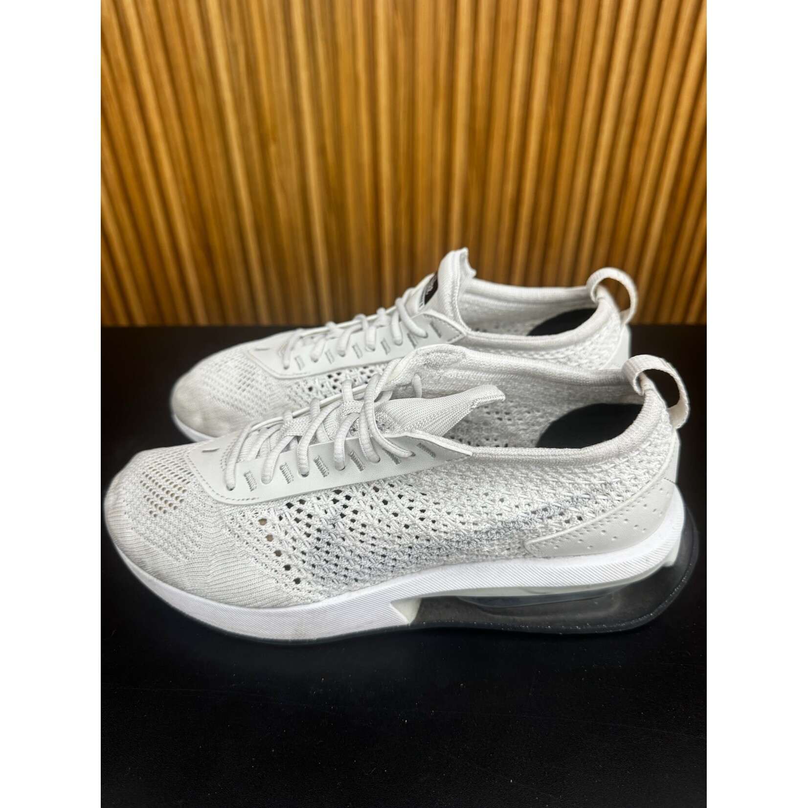 Nike Nike Air Max Flyknit Racer Next Nature White Pure Platinum Size 7W, PREOWNED NO BOX