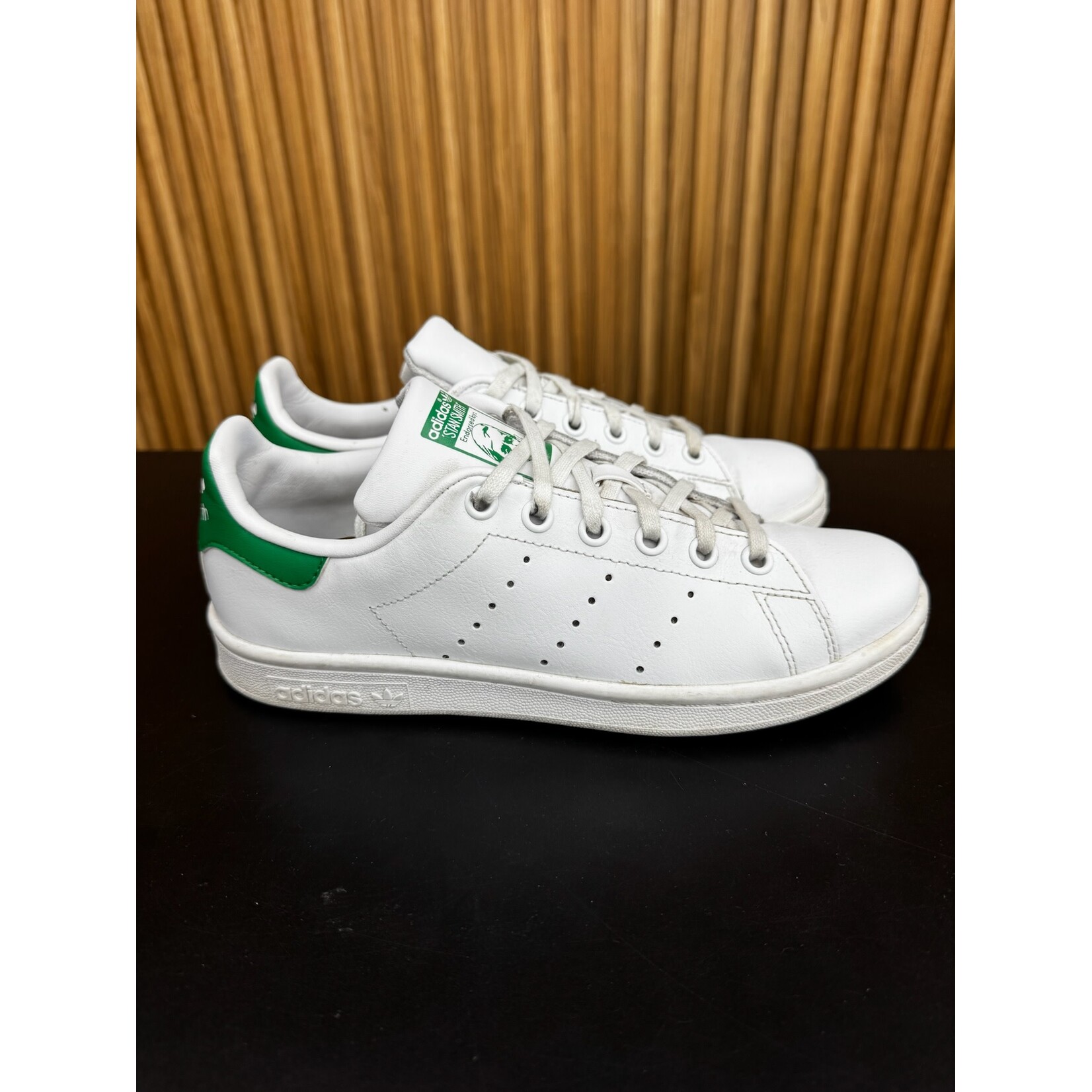Adidas adidas Stan Smith Primegreen Cloud White Green (GS) Size 5, PREOWNED NO BOX