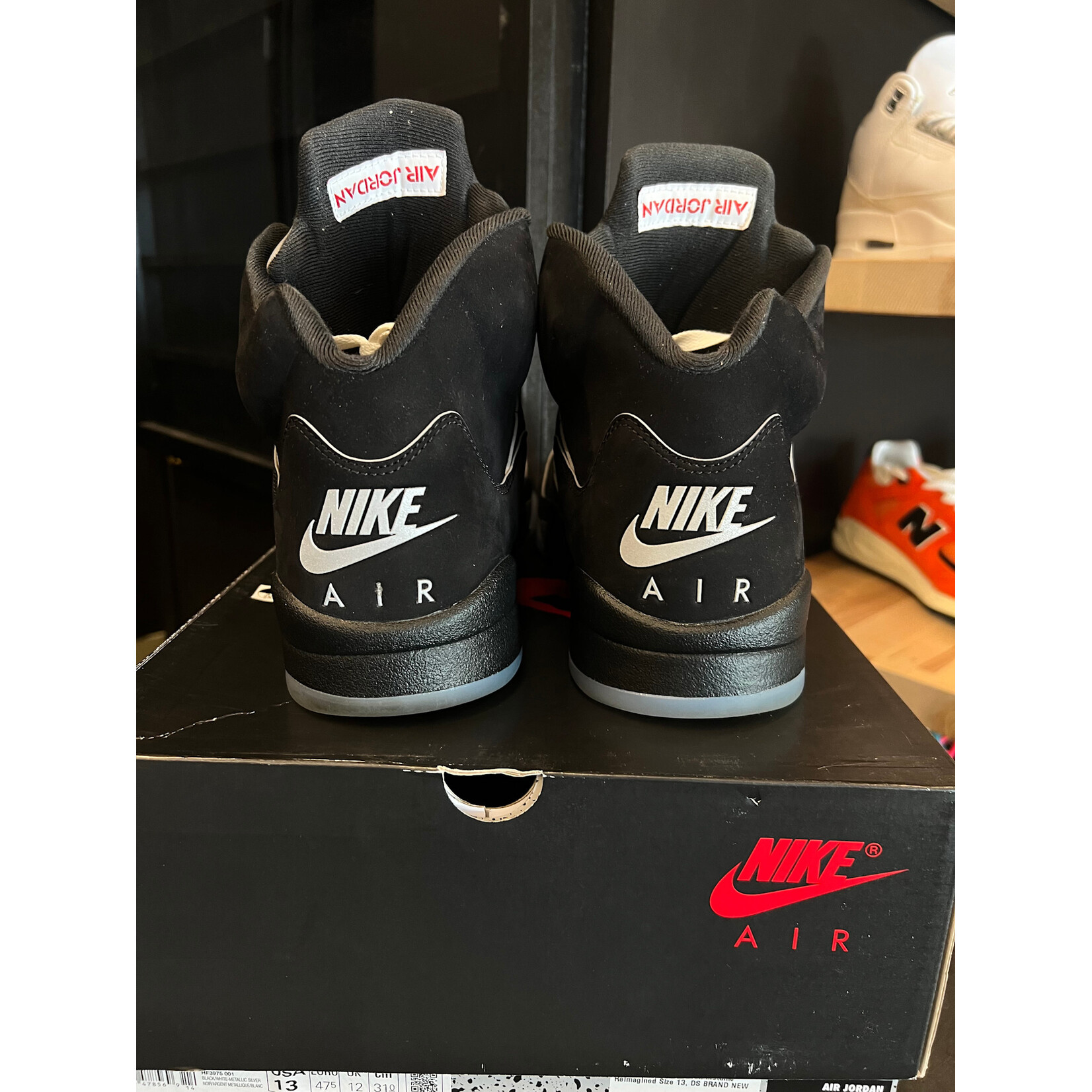 Jordan Jordan 5 Retro OG Black Metallic Reimagined Size 13, PREOWNED