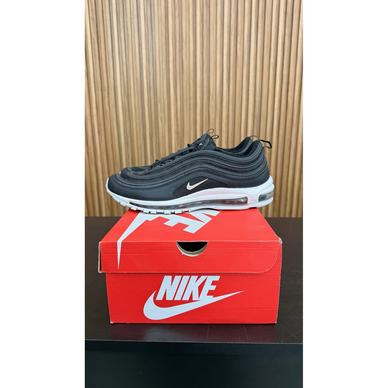 Nike Nike Air Max 97 Black White Size 12.5, PREOWNED