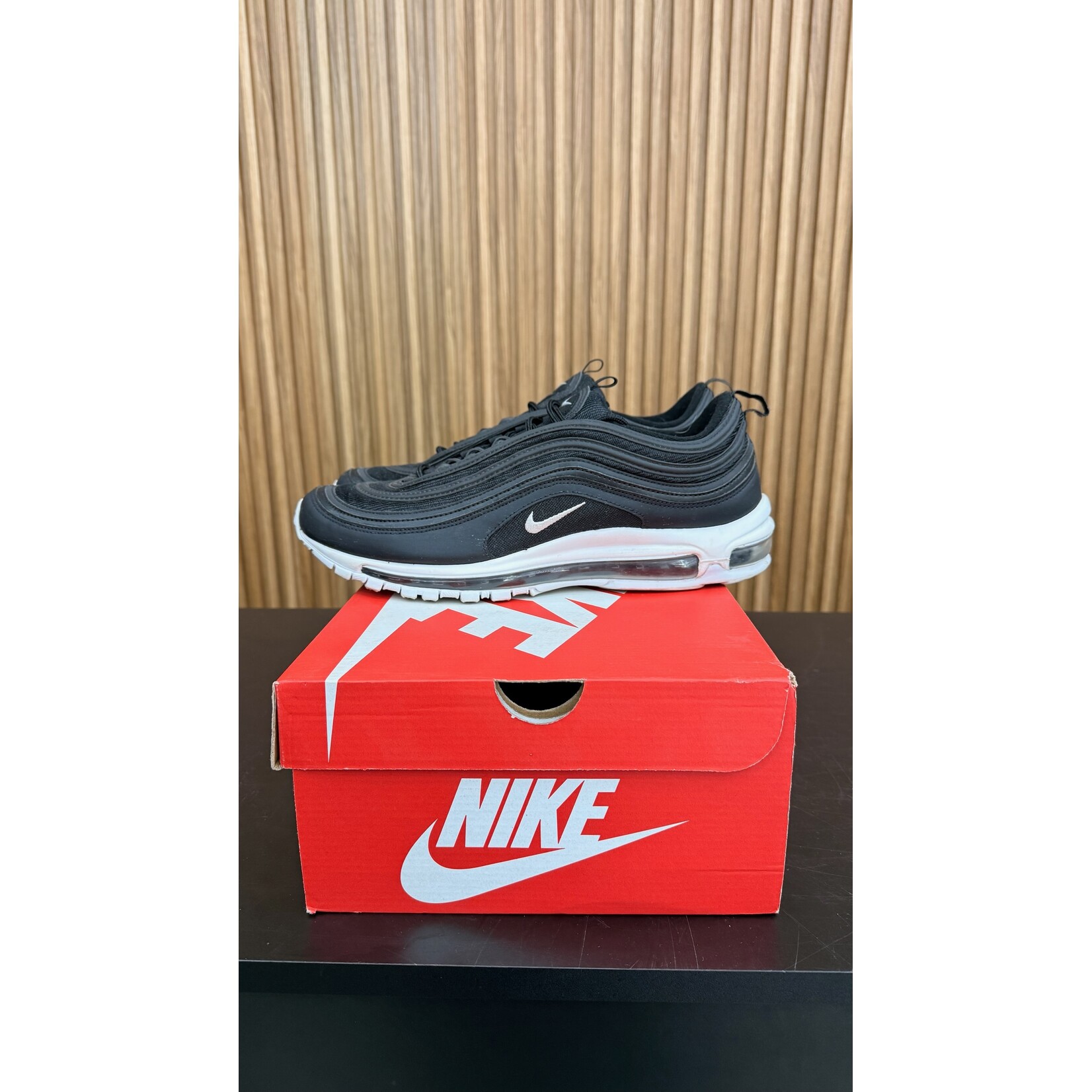 Nike Nike Air Max 97 Black White Size 12.5, PREOWNED