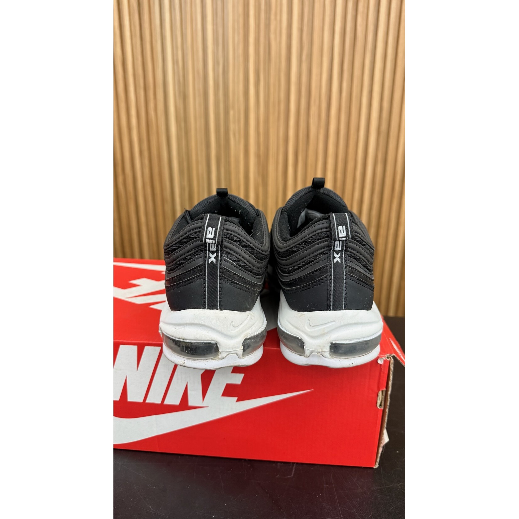 Nike Nike Air Max 97 Black White Size 12.5, PREOWNED