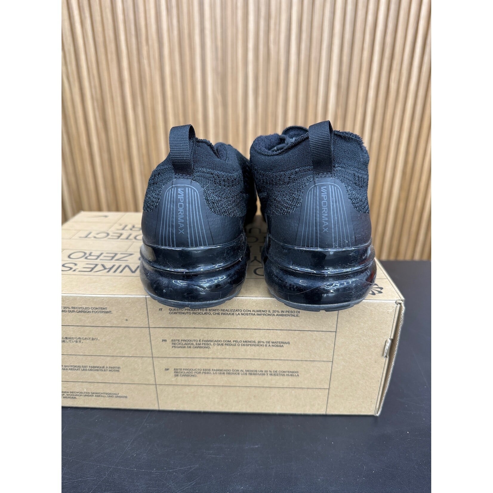 Nike Nike Air VaporMax 2023 Flyknit Black Anthracite Size 12, PREOWNED NO BOX