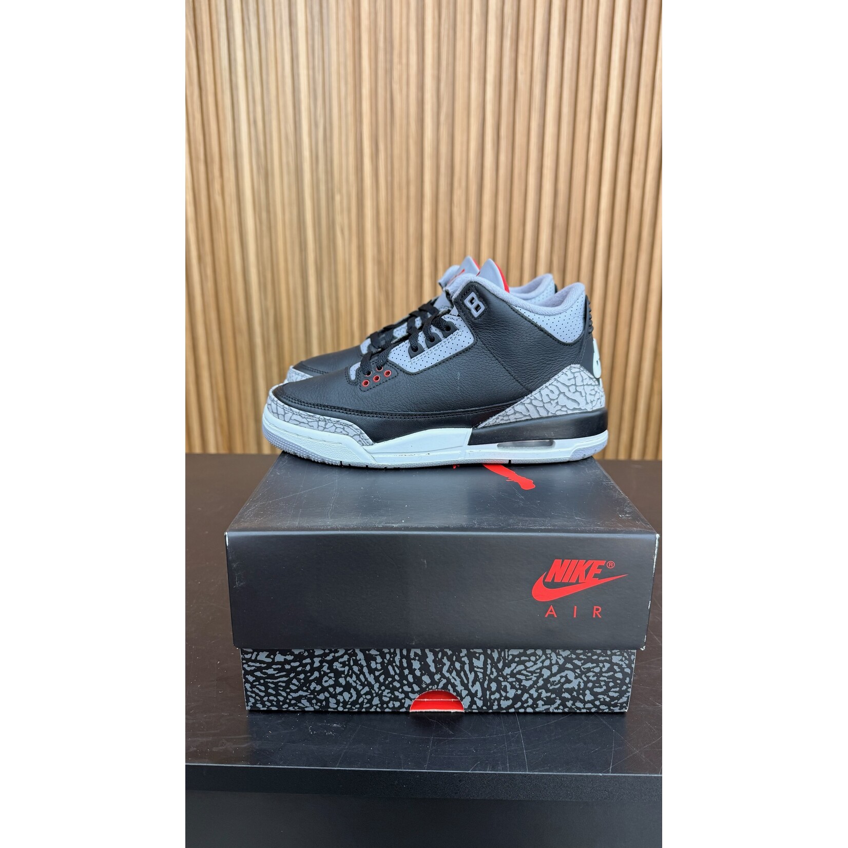 Jordan Jordan 3 Retro Black Cement (2024) (GS) Size 6.5Y, PREOWNED