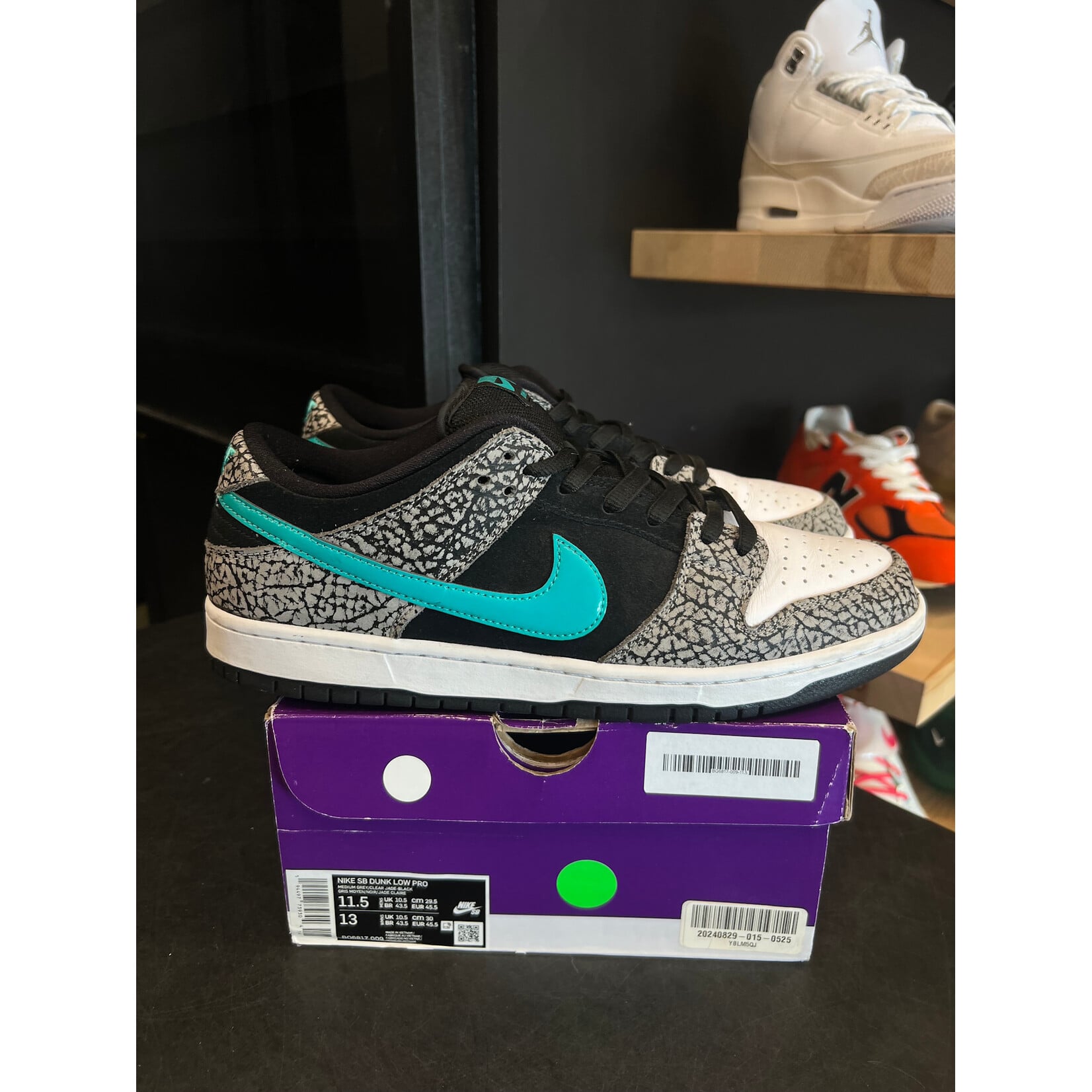 Nike Nike SB Dunk Low atmos Elephant Size 11.5, PREOWNED*