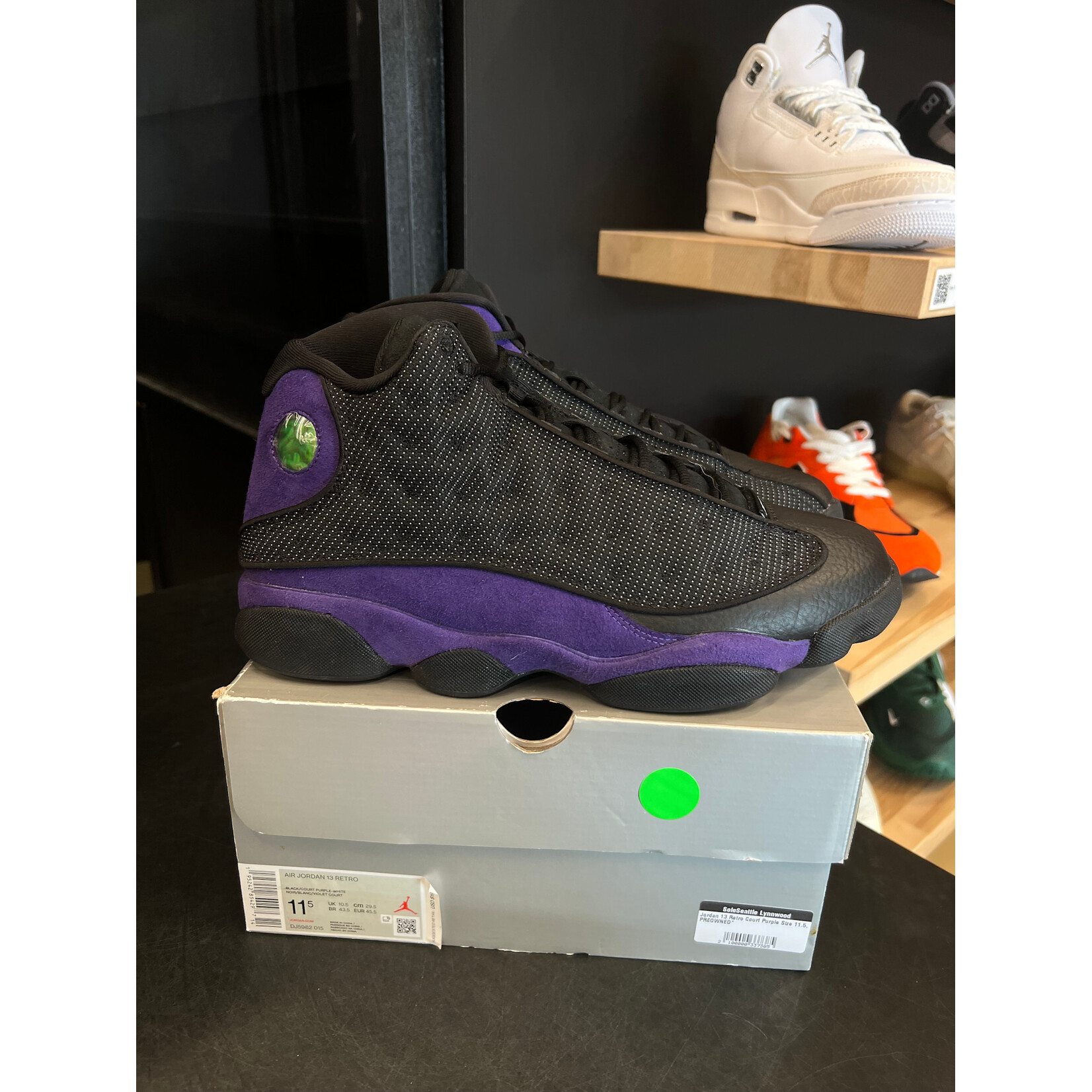 Jordan Jordan 13 Retro Court Purple Size 11.5, PREOWNED*