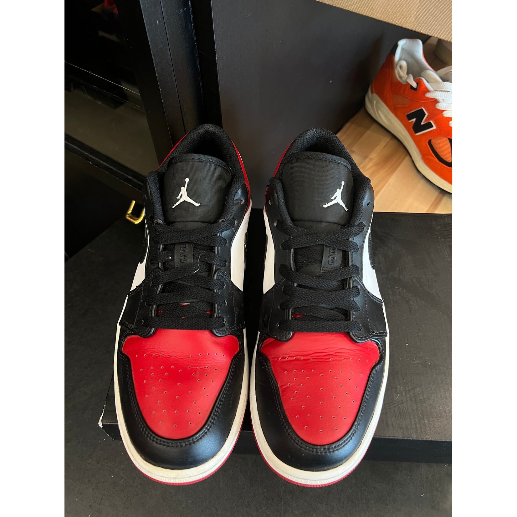 Jordan Jordan 1 Low Bred Toe Size 11.5, PREOWNED*