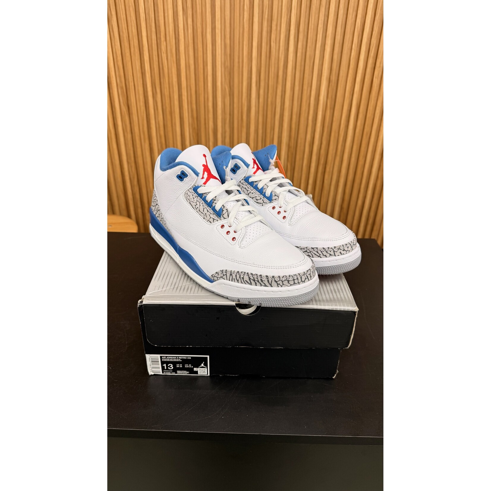 Jordan Jordan 3 Retro True Blue (2026) Size 13, PREOWNED*