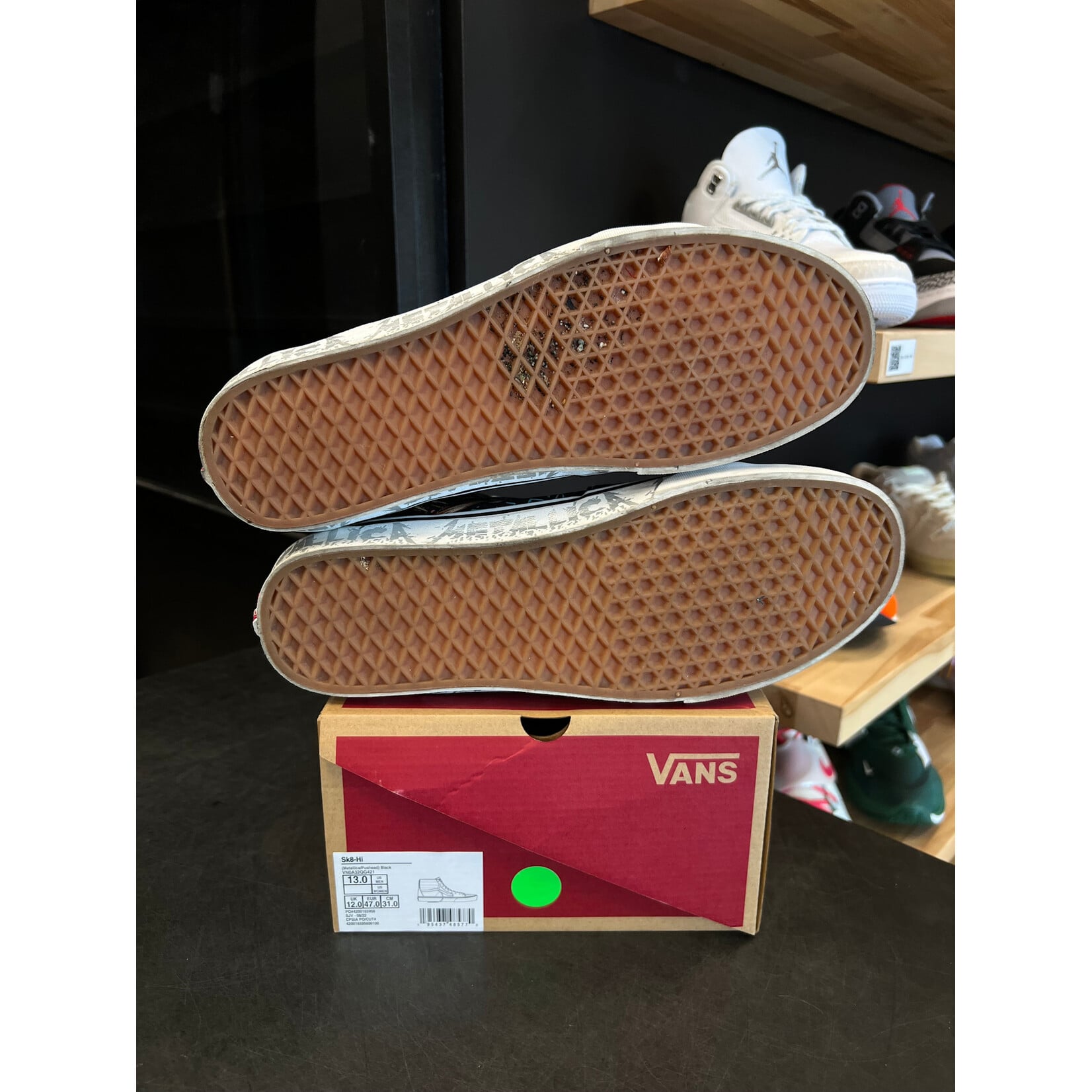 Metallica Metallica x Sk8-Hi 'Pushead' Size 13, PREOWNED*