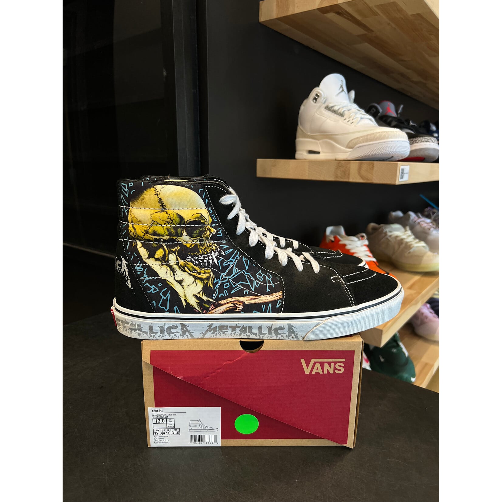 Metallica Metallica x Sk8-Hi 'Pushead' Size 13, PREOWNED*