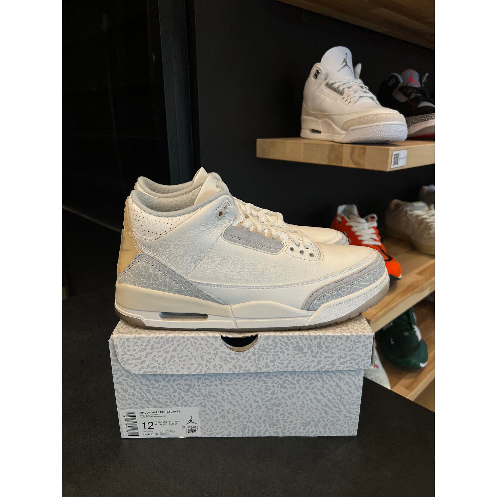 Jordan Jordan 3 Retro Craft Ivory Size 12.5, PREOWNED*