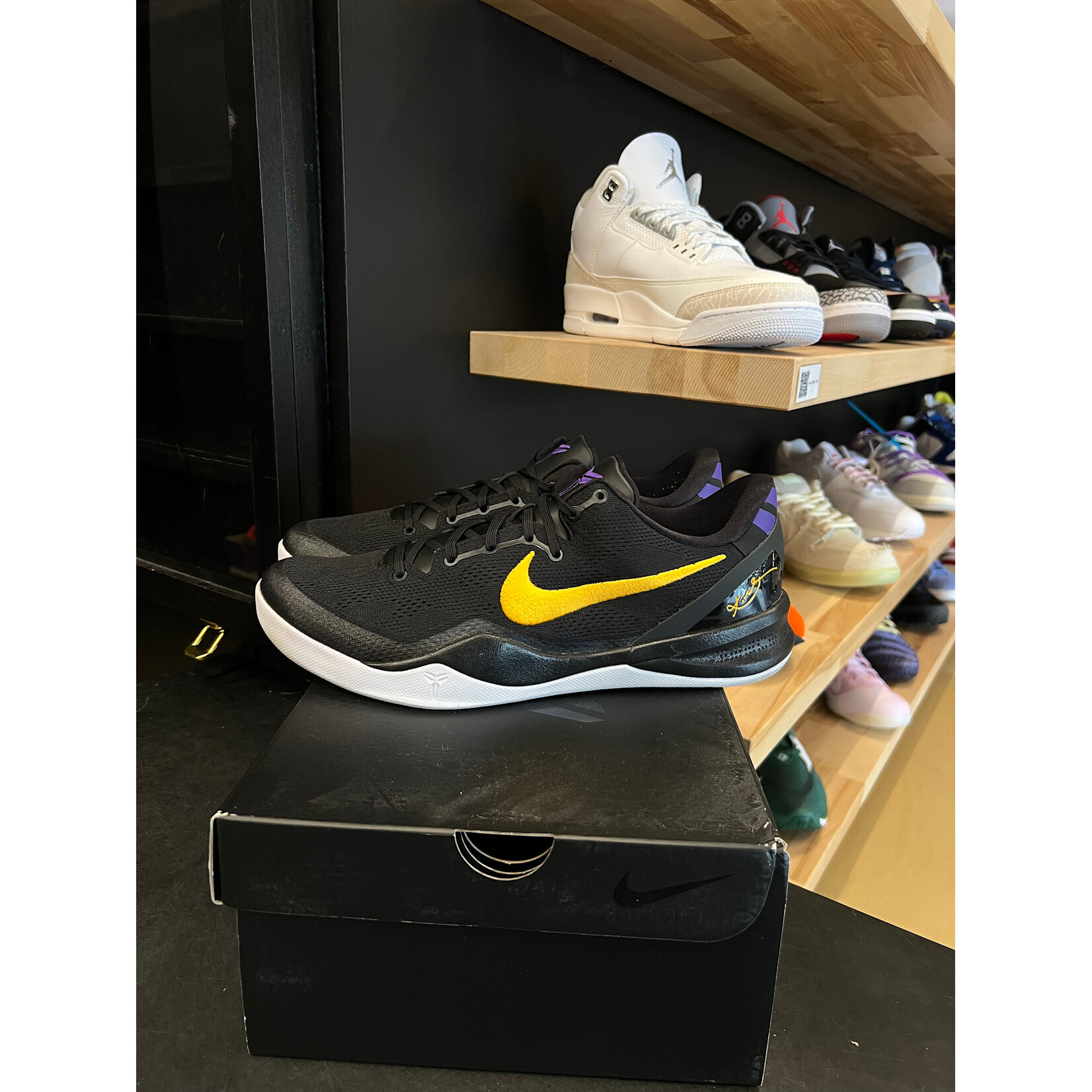 Nike Nike Kobe 8 Protro Lakers Away Size 13, PREOWNED*