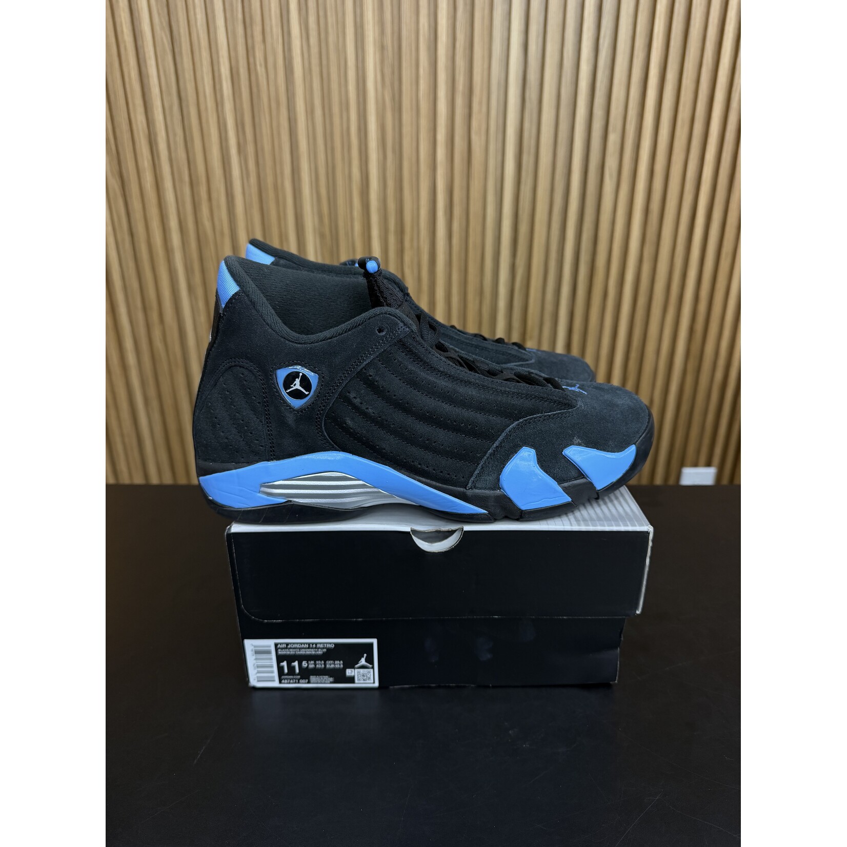 Jordan Jordan 14 Retro Black University Blue (2026) Size 11.5, PREOWNED*