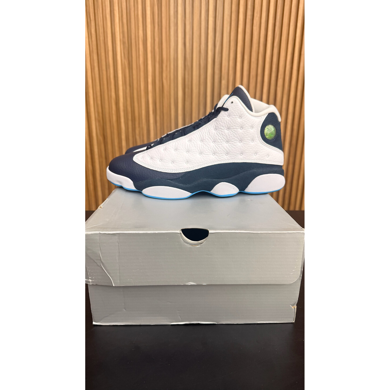 Jordan Jordan 13 Retro Obsidian Powder Blue White Size 11, PREOWNED*
