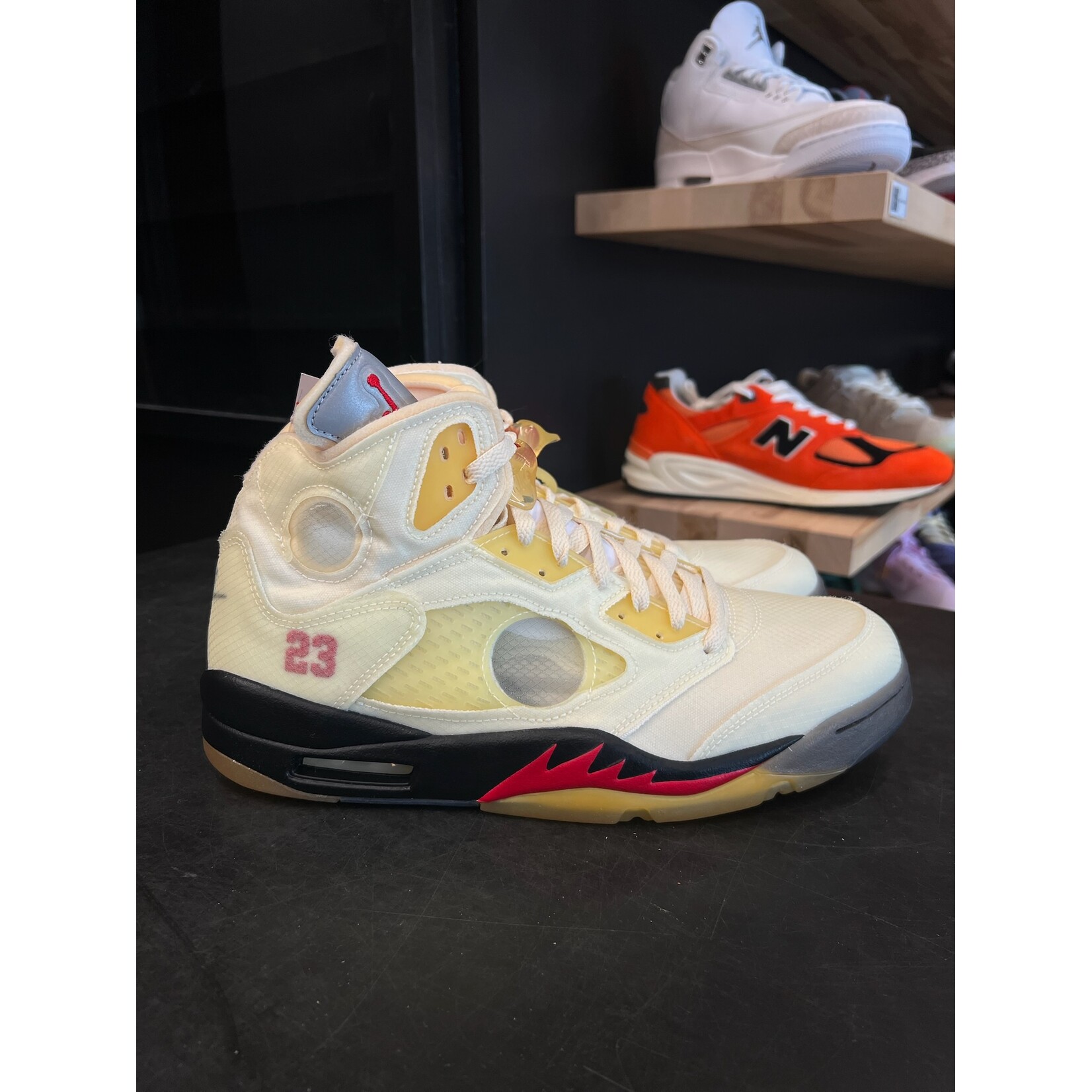 Jordan Jordan 5 Retro Off-White Sail Size 12, DS BRAND NEW NO BOX*
