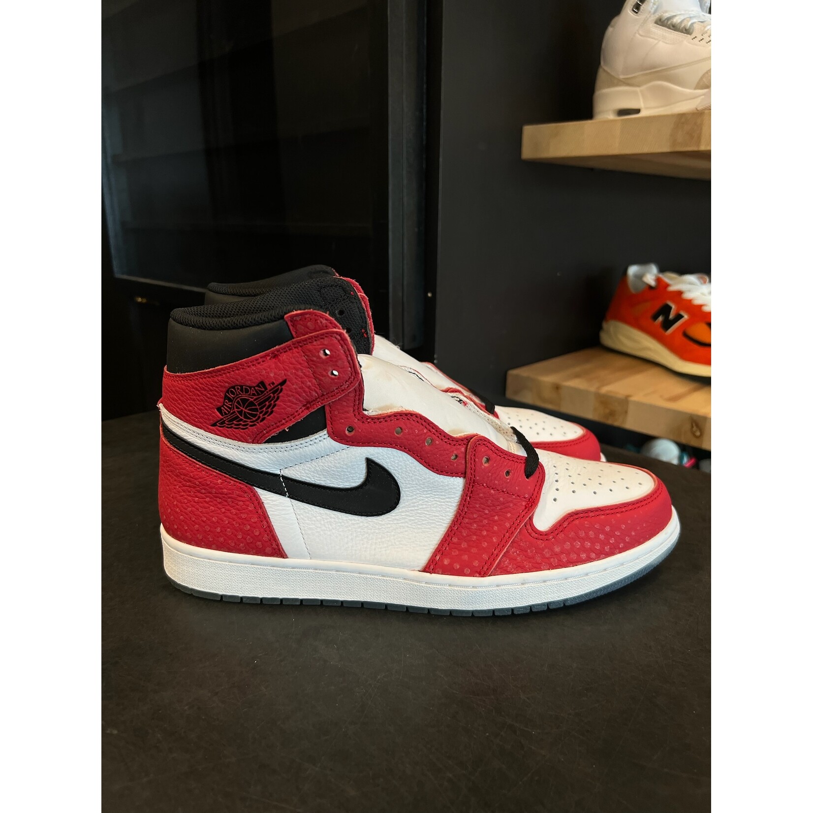 Jordan Jordan 1 Retro High Spider-Man Origin Story Size 12, DS BRAND NEW NO BOX*