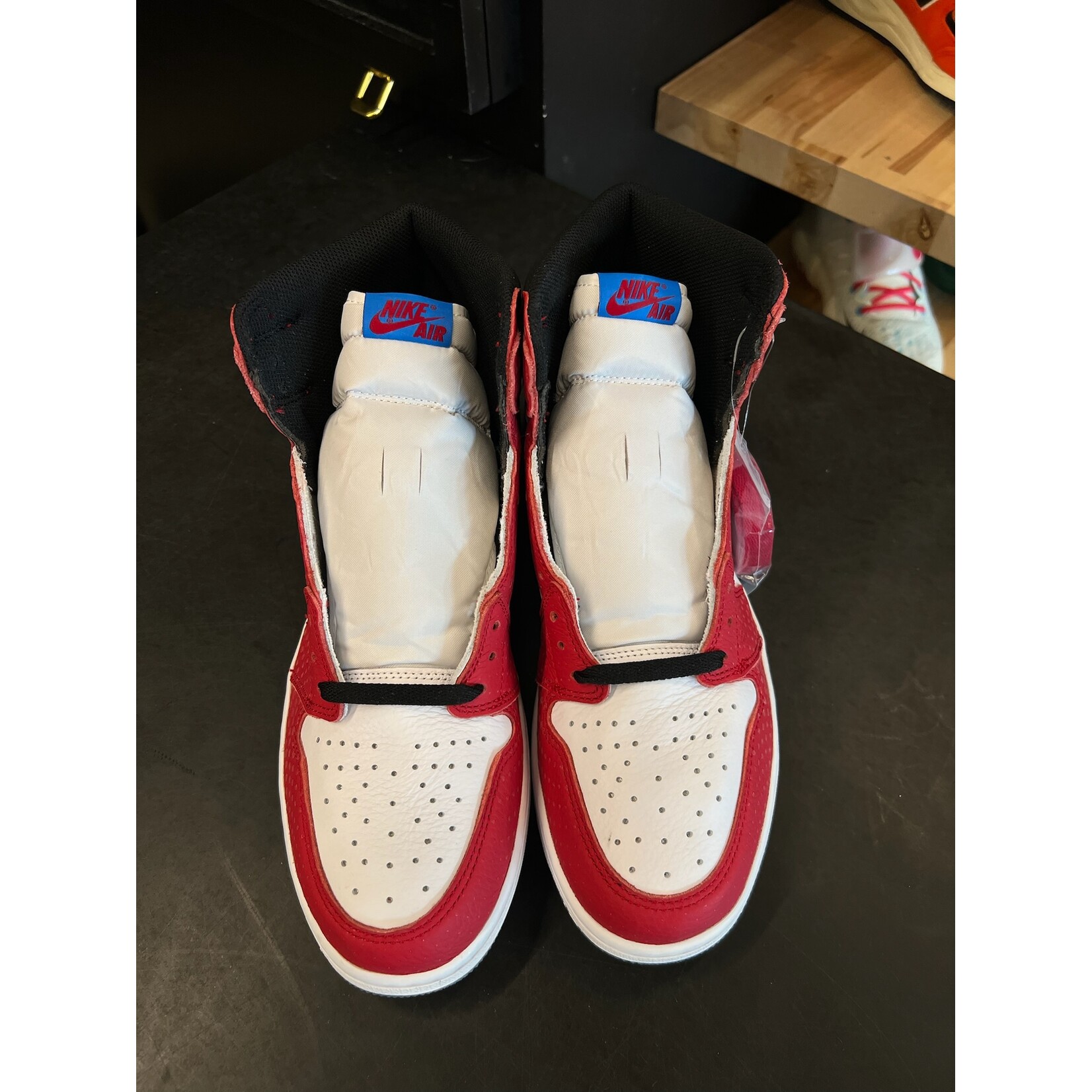 Jordan Jordan 1 Retro High Spider-Man Origin Story Size 12, DS BRAND NEW NO BOX*