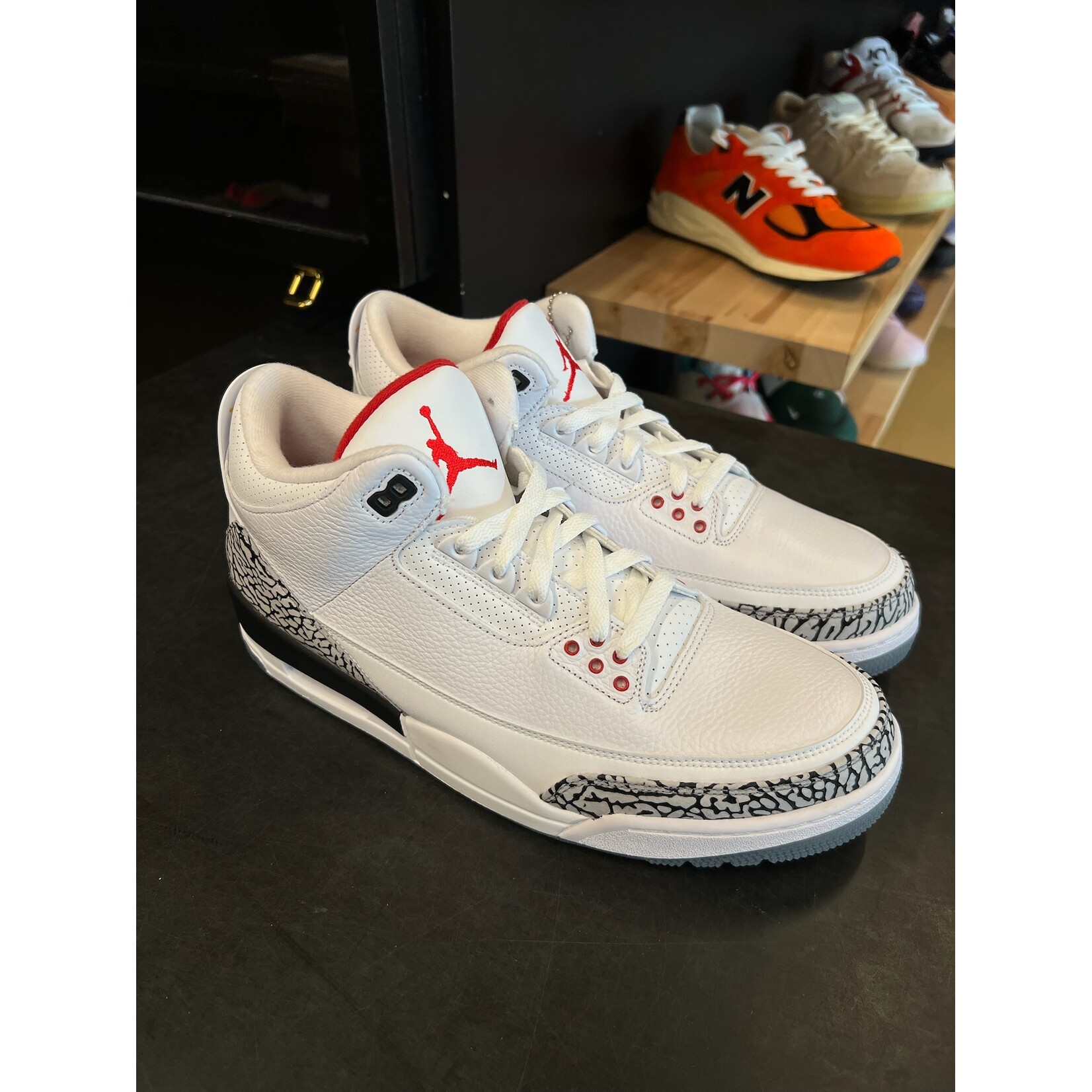 Jordan Jordan 3 Retro Free Throw Line White Cement Size 12, DS BRAND NEW NO BOX*