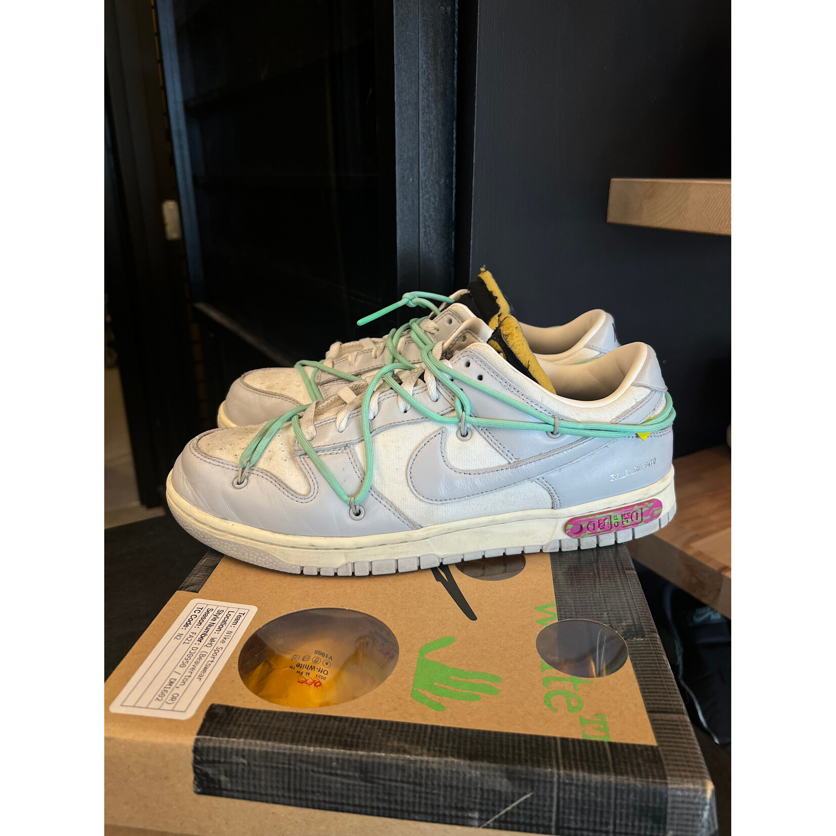 Nike Nike Dunk Low Off-White Lot 4 Size 10.5, PREOWNED*