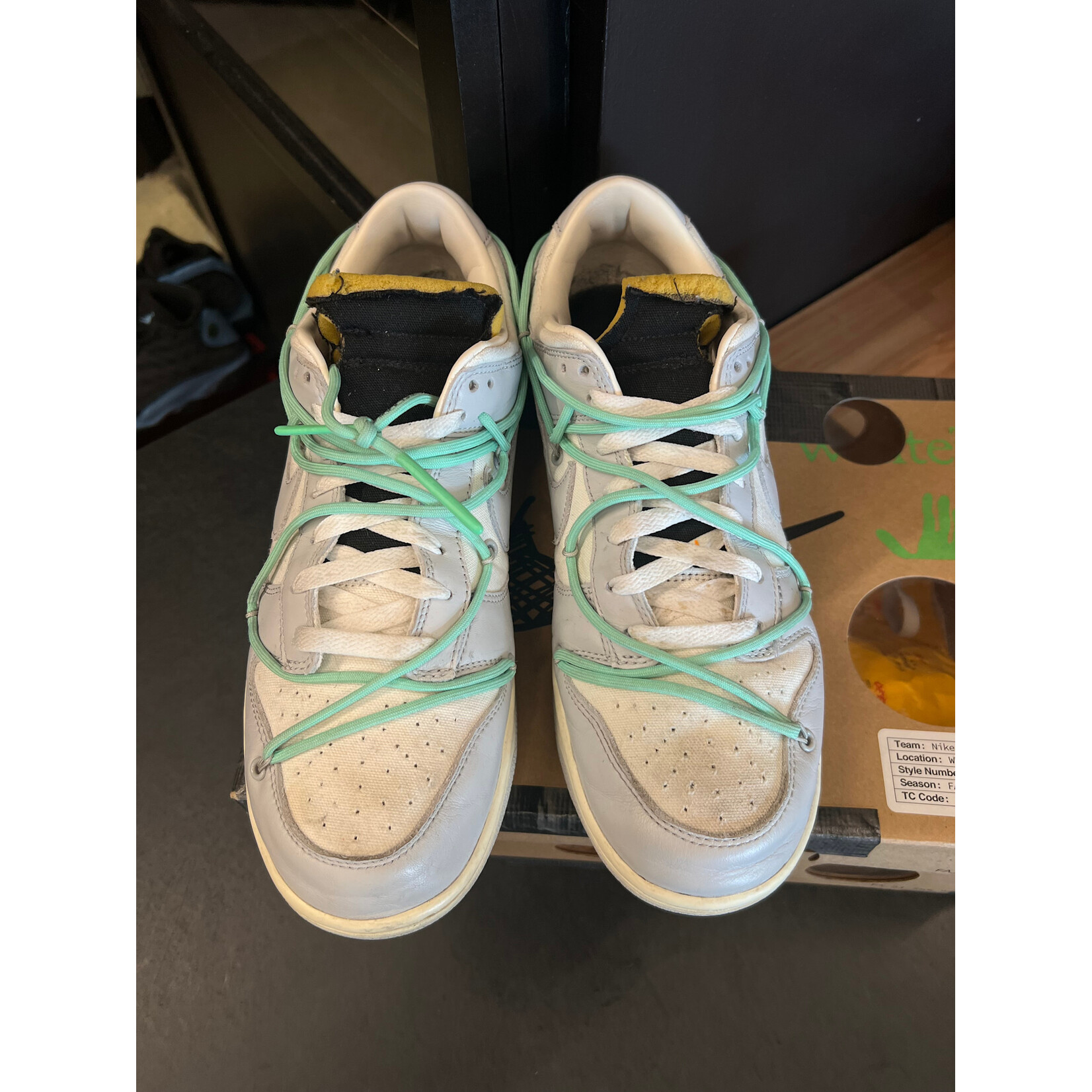 Nike Nike Dunk Low Off-White Lot 4 Size 10.5, PREOWNED*