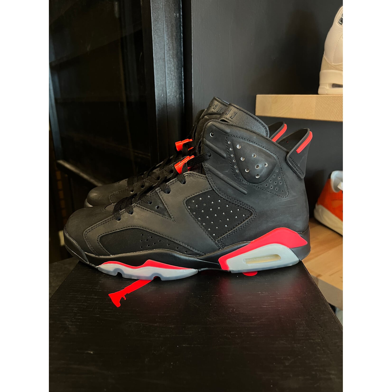 Jordan Jordan 6 Retro Infrared Black (2014) Size 9, PREOWNED*