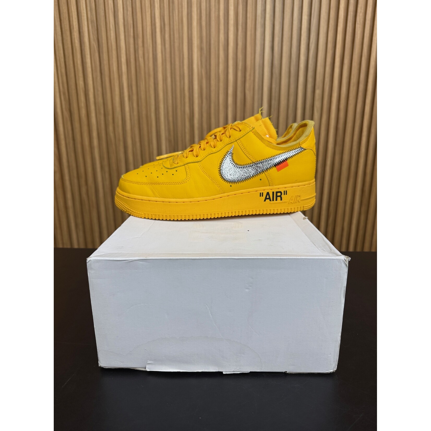 Nike Nike Air Force 1 Low Off-White ICA University Gold Size 9, PREOWNED*