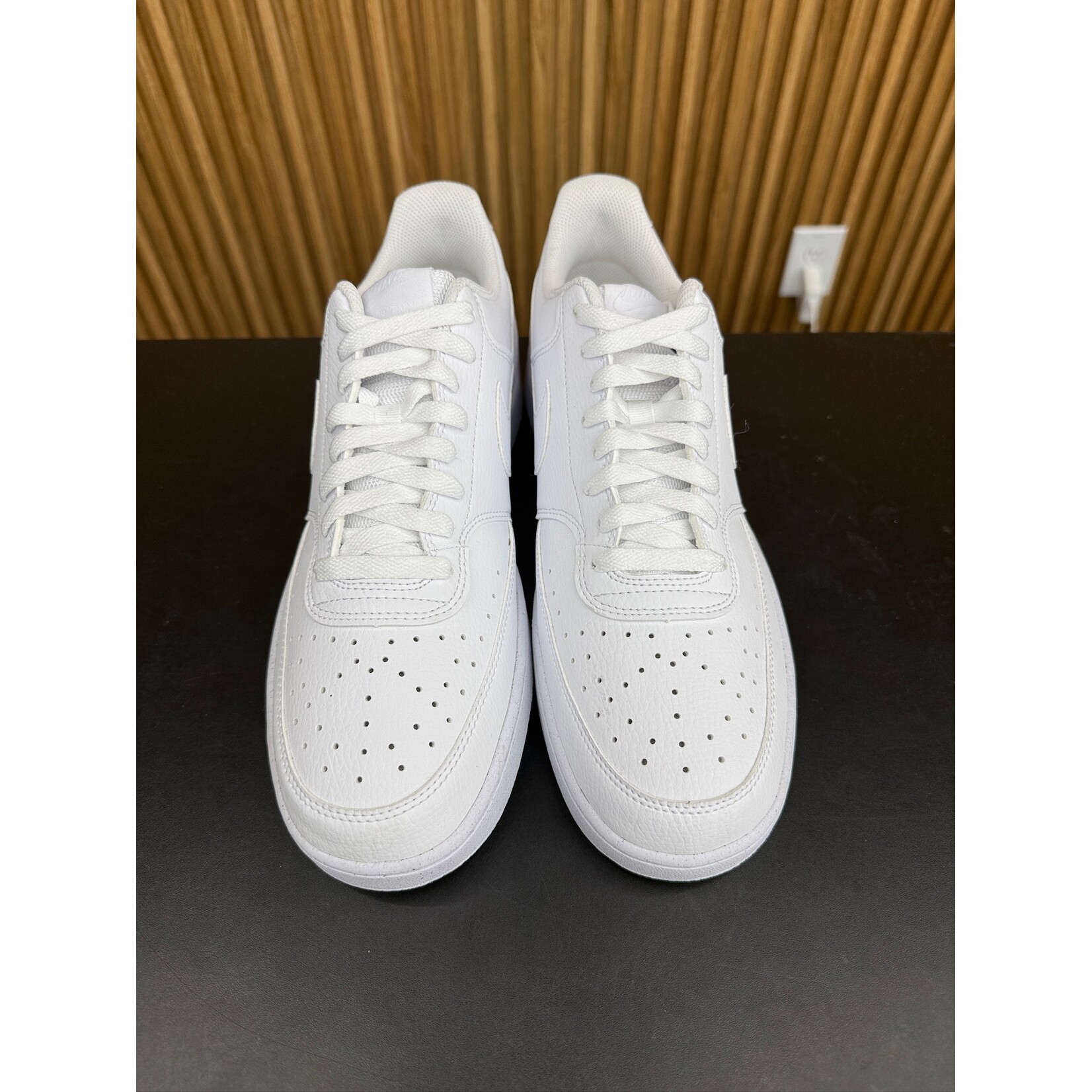 Nike Nike Court Vision Low Next Nature Triple White Size 11, PREOWNED NO BOX*
