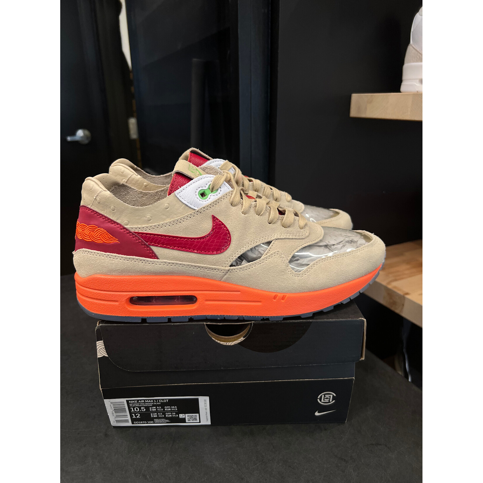Nike Nike Air Max 1 CLOT Kiss of Death (2021) Size 10.5, PREOWNED