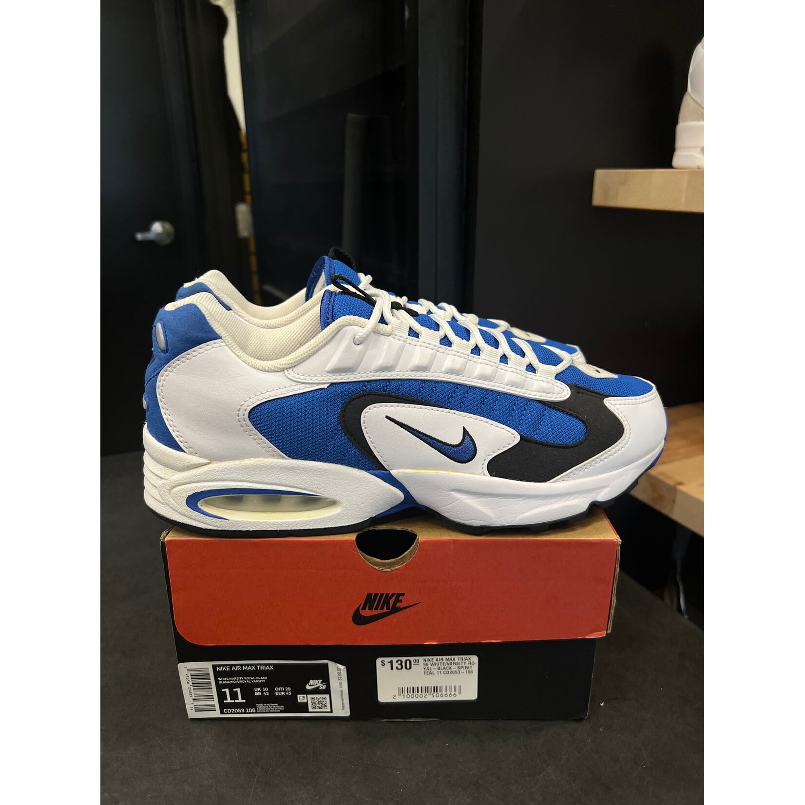 Nike Nike Air Max Triax 96 Varsity Royal Size 11, PREOWNED