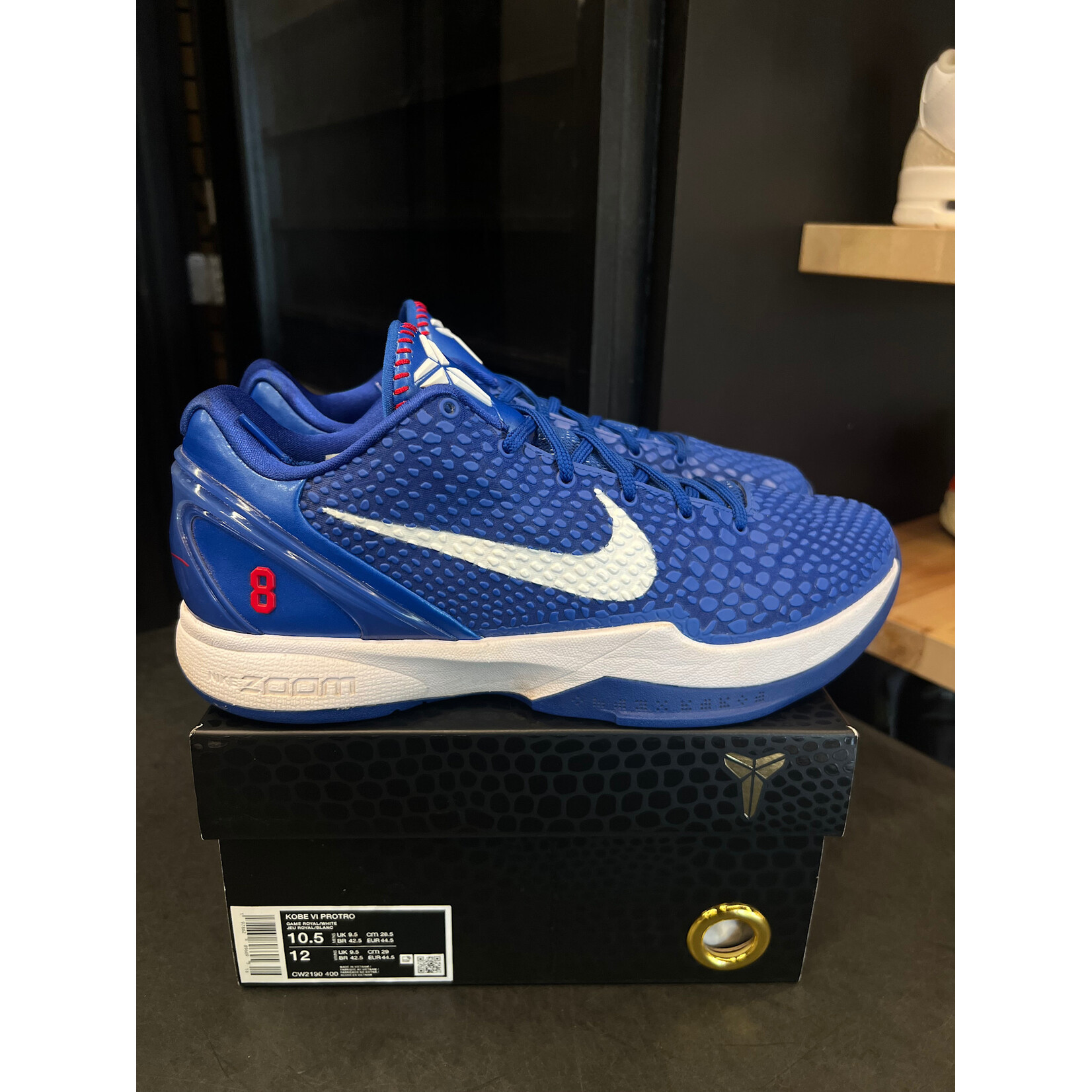 Nike Nike Kobe 6 Protro Dodgers Size 10.5, PREOWNED*