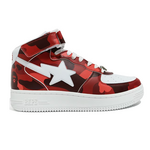 A A Bathing Ape Bape Sta Mid Camo Red Size 9, DS BRAND NEW