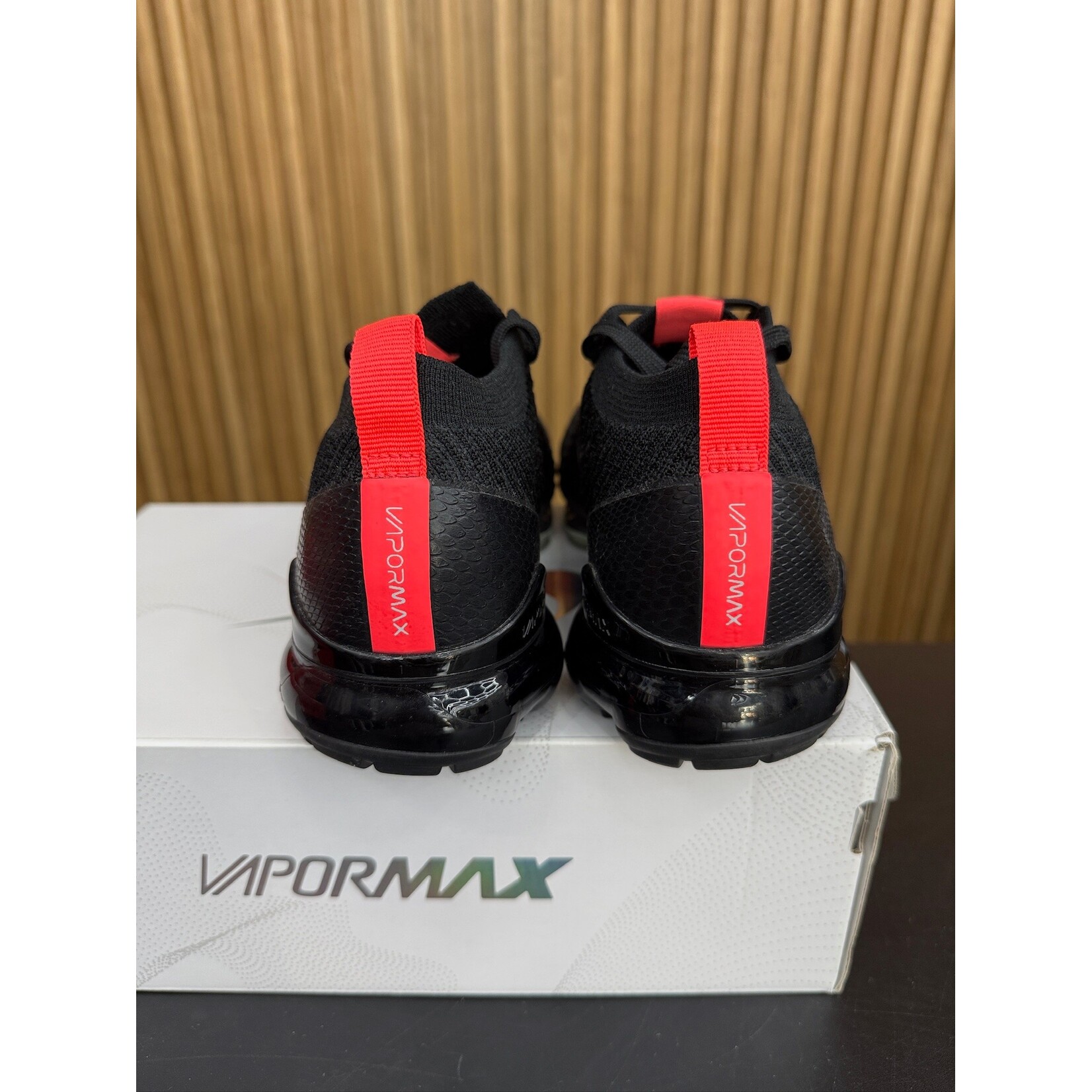 Nike Nike Air VaporMax Flyknit 3 Black Snakeskin Size 6, PREOWNED*