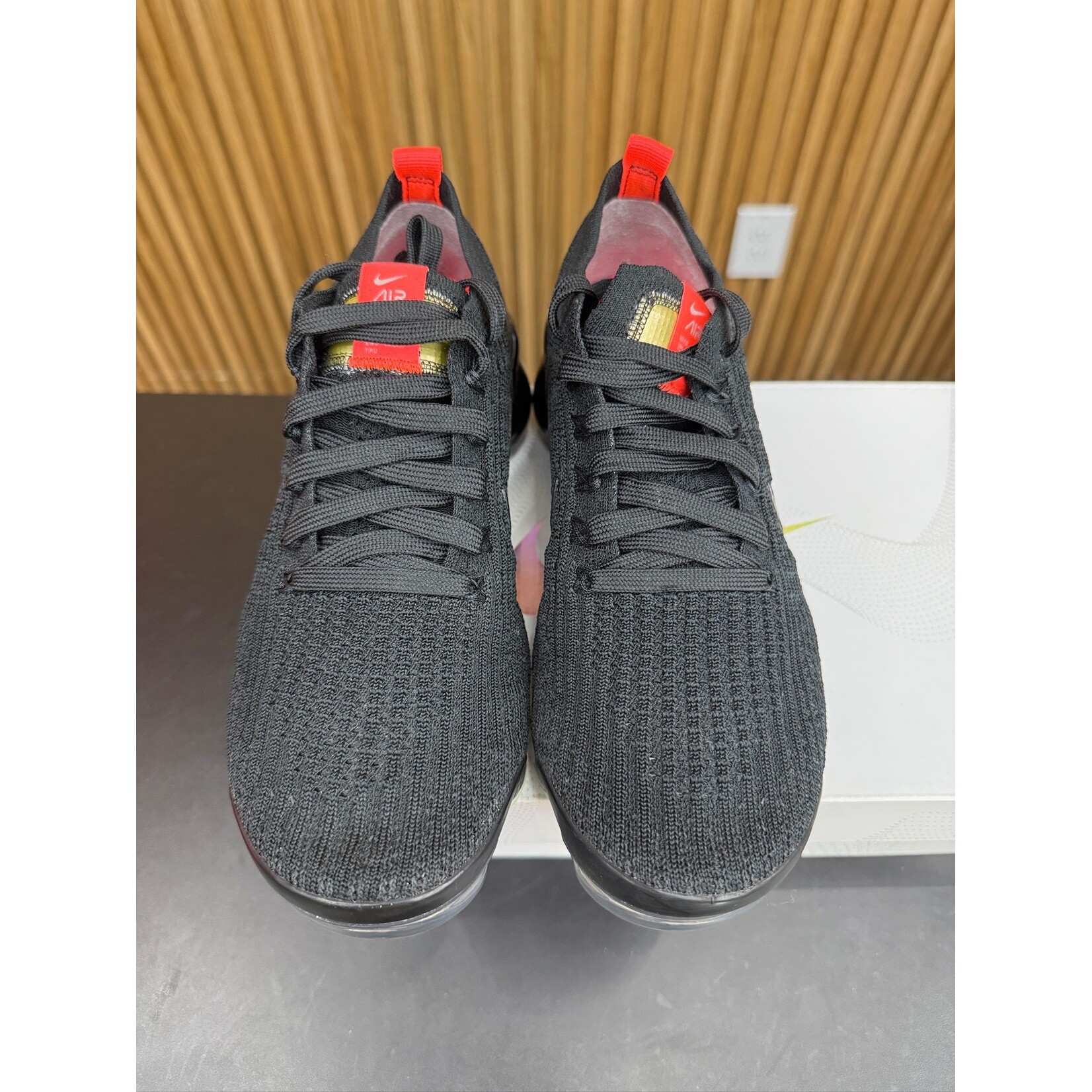 Nike Nike Air VaporMax Flyknit 3 Black Snakeskin Size 6, PREOWNED*