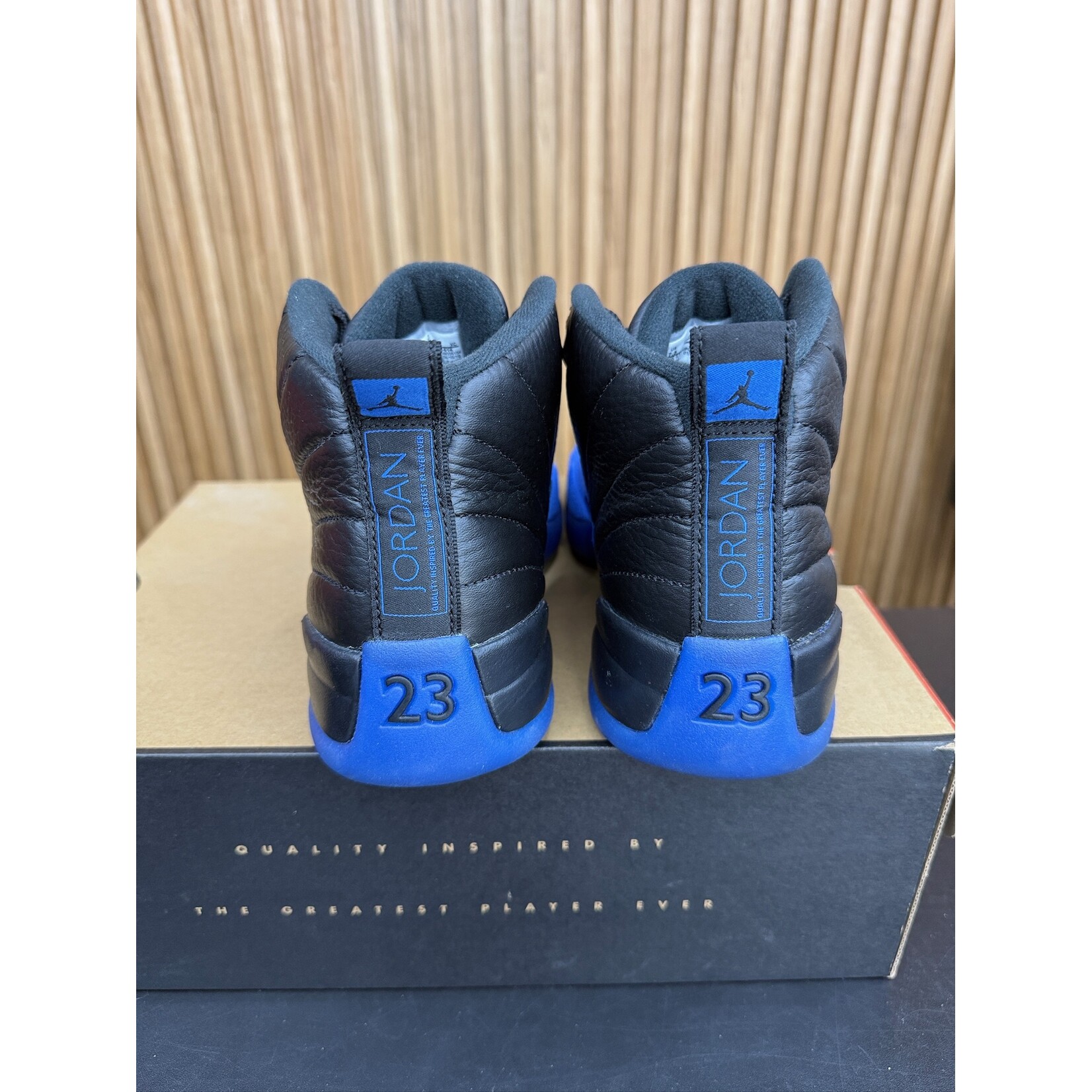 Jordan Jordan 12 Retro Black Game Royal Size 7.5, PREOWNED*