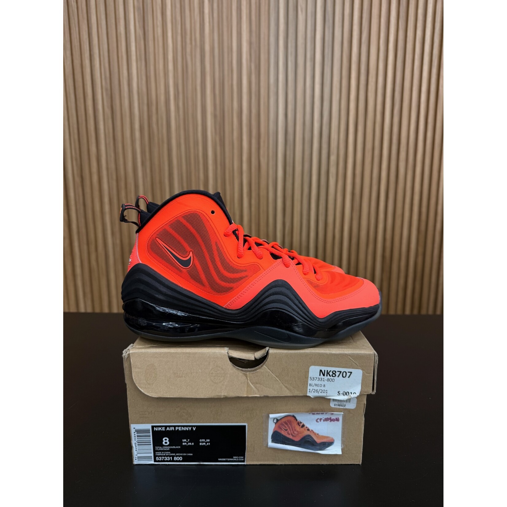 Nike Nike Penny V Crimson Sunburst Size 8, PREOWNED
