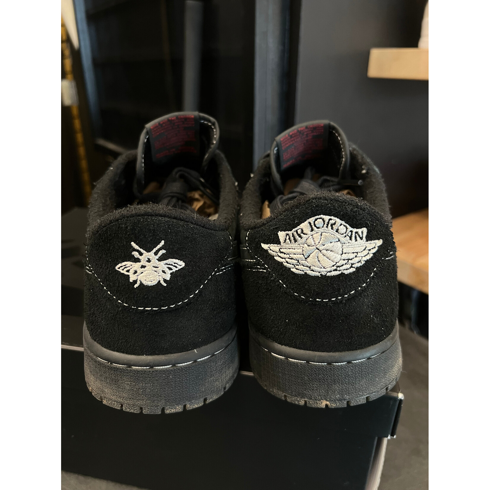 Jordan Jordan 1 Retro Low OG SP Travis Scott Black Phantom Size 12, PREOWNED*