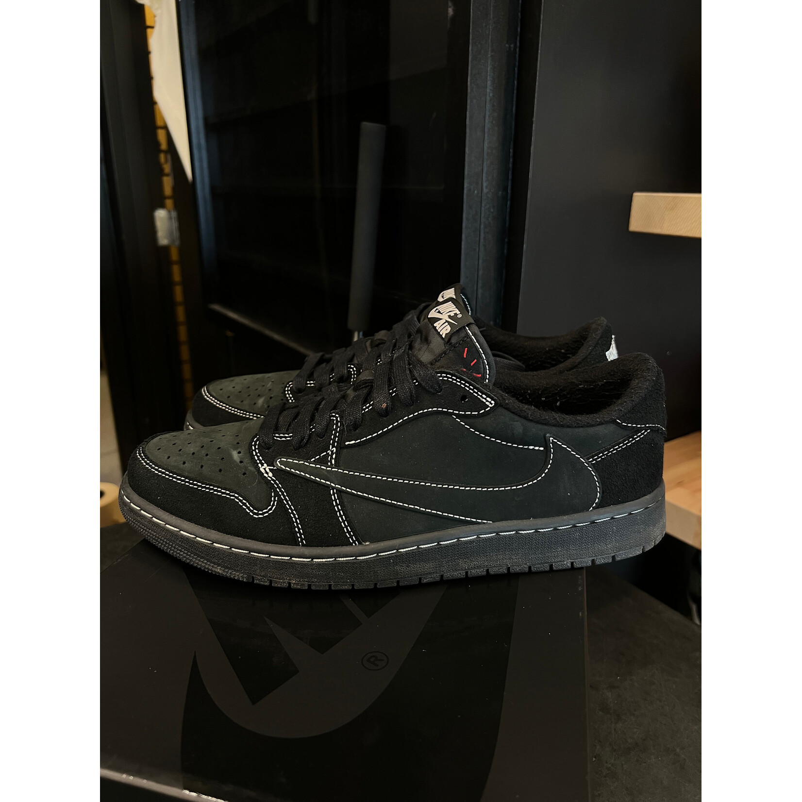 Jordan Jordan 1 Retro Low OG SP Travis Scott Black Phantom Size 12, PREOWNED*