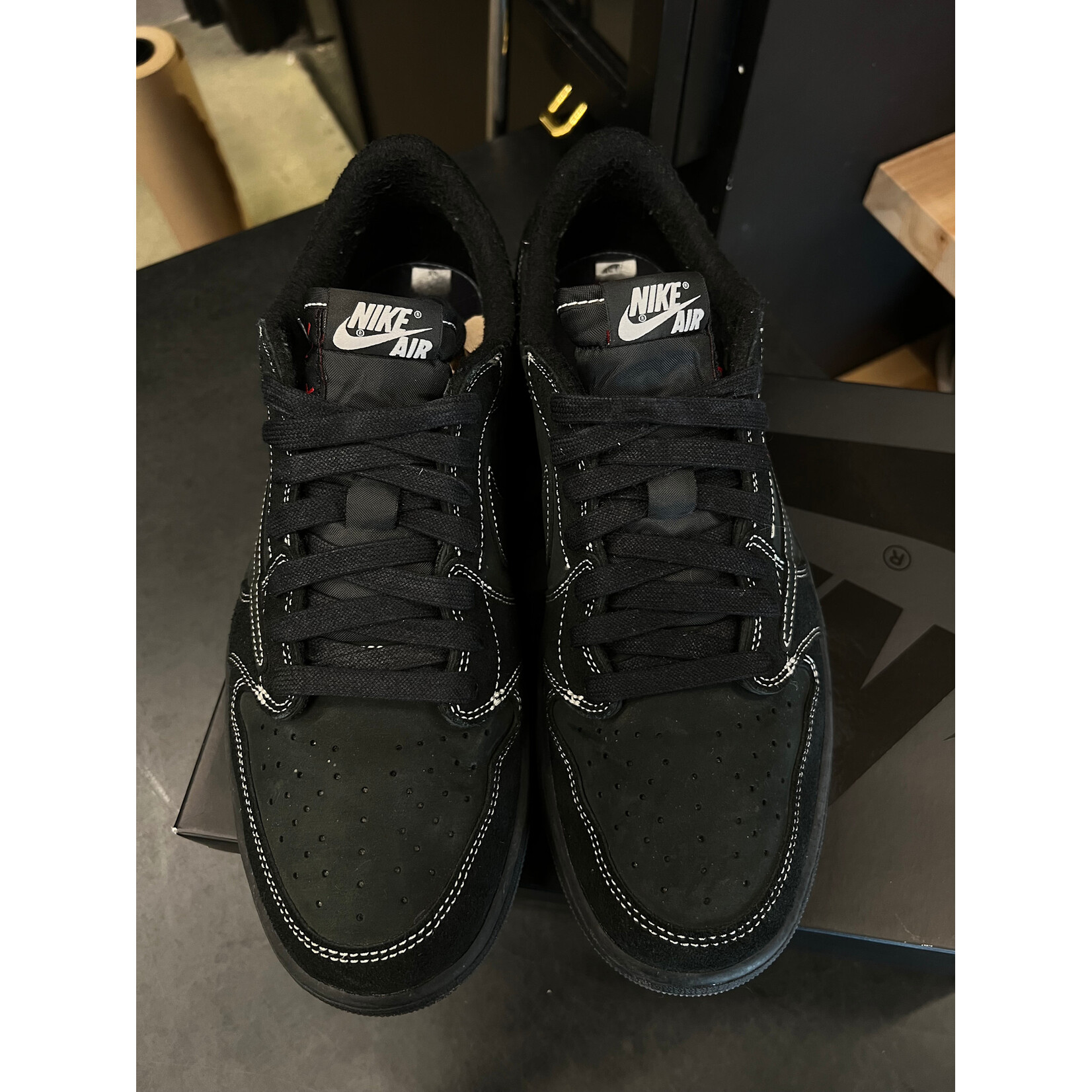 Jordan Jordan 1 Retro Low OG SP Travis Scott Black Phantom Size 12, PREOWNED*