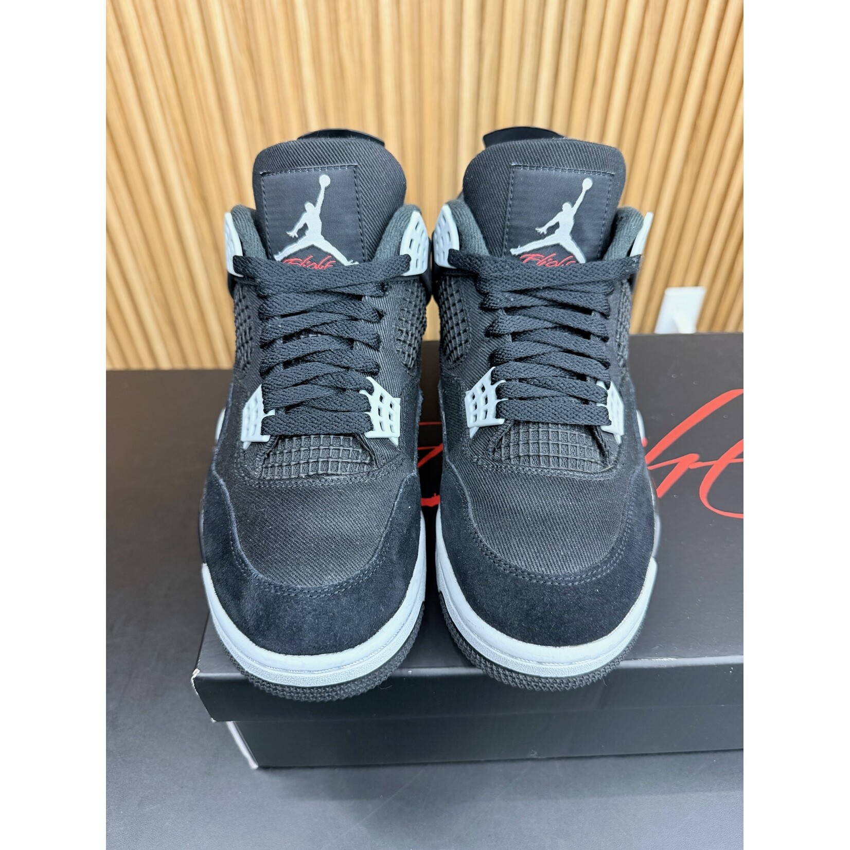 Jordan Jordan 4 Retro SE Black Canvas Size 9, PREOWNED