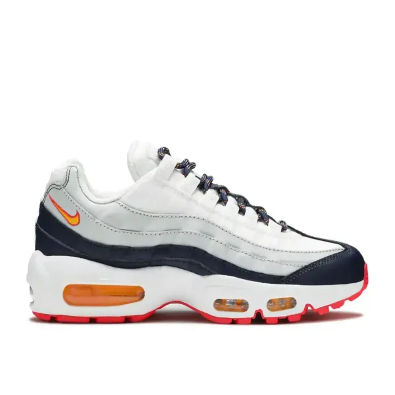 Nike Nike Air Max 95 Midnight Navy Pure Platinum Laser Orange (Women's) Size 5.5W, DS BRAND NEW*